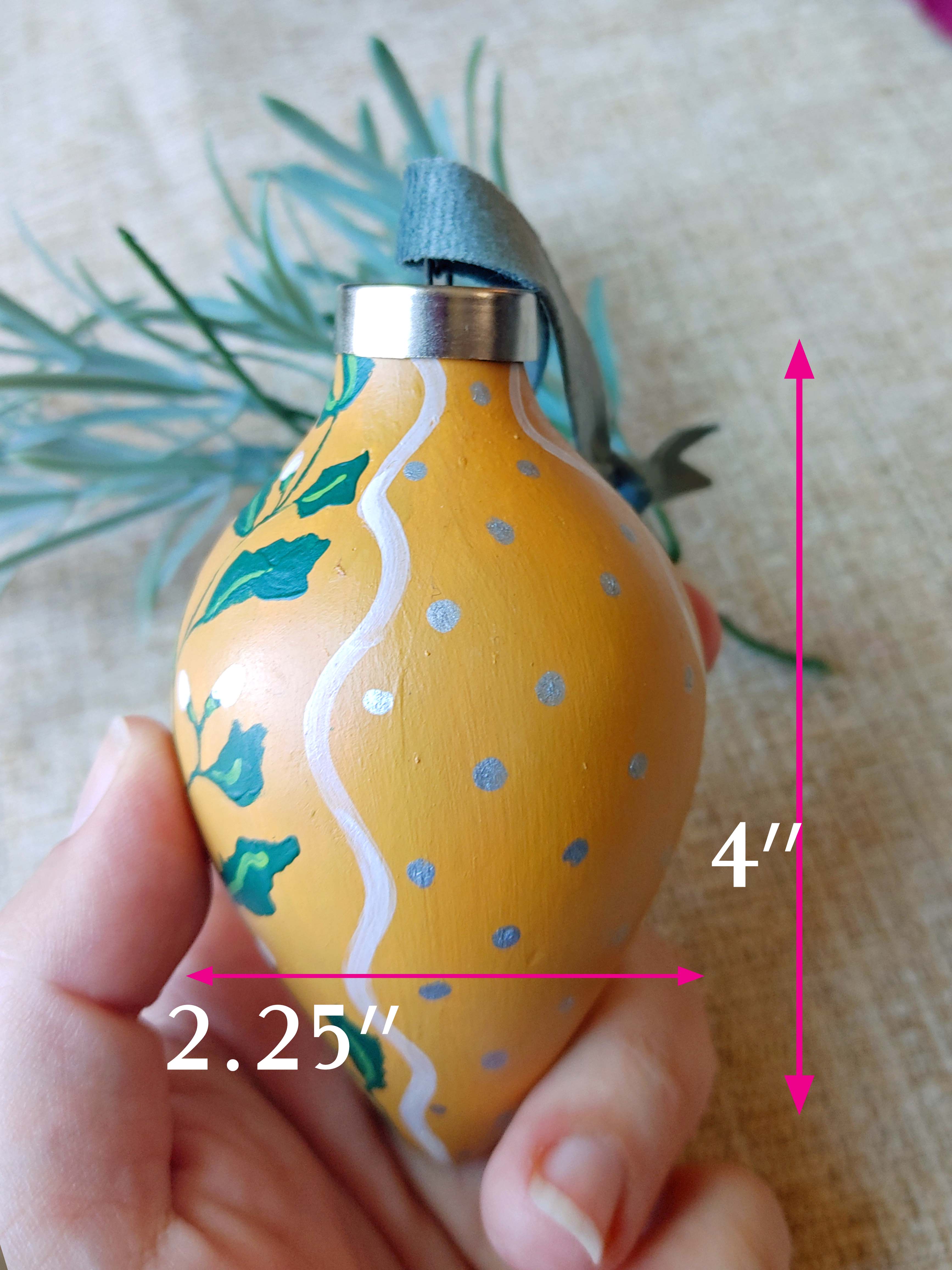 "Toffee Twinkle" Ceramic Bauble Ornament