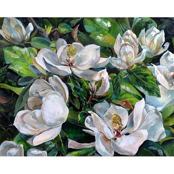 "Magnolia Sprawl" Horizontal Print
