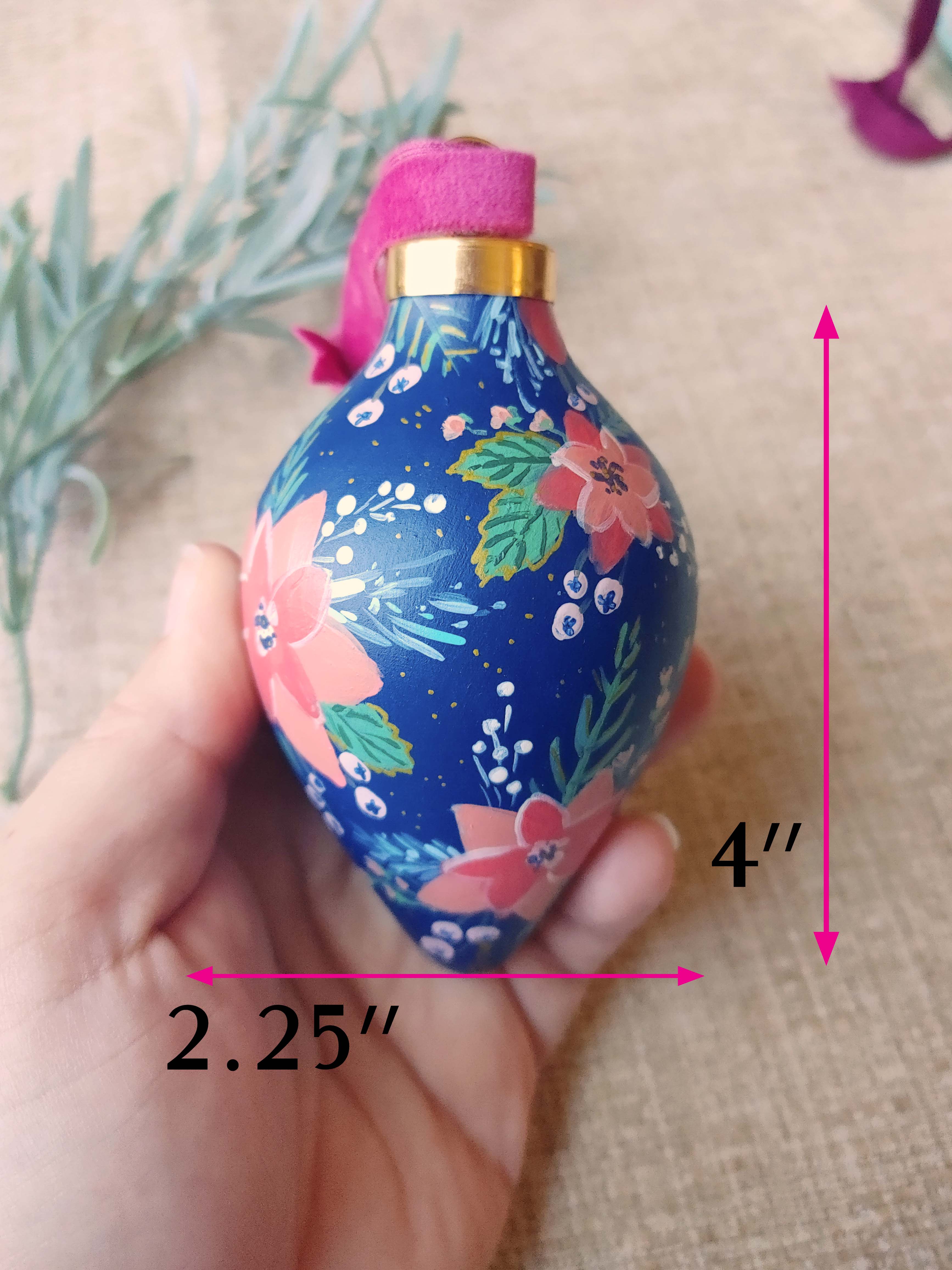 "Starpetal" Ceramic Bauble Ornament