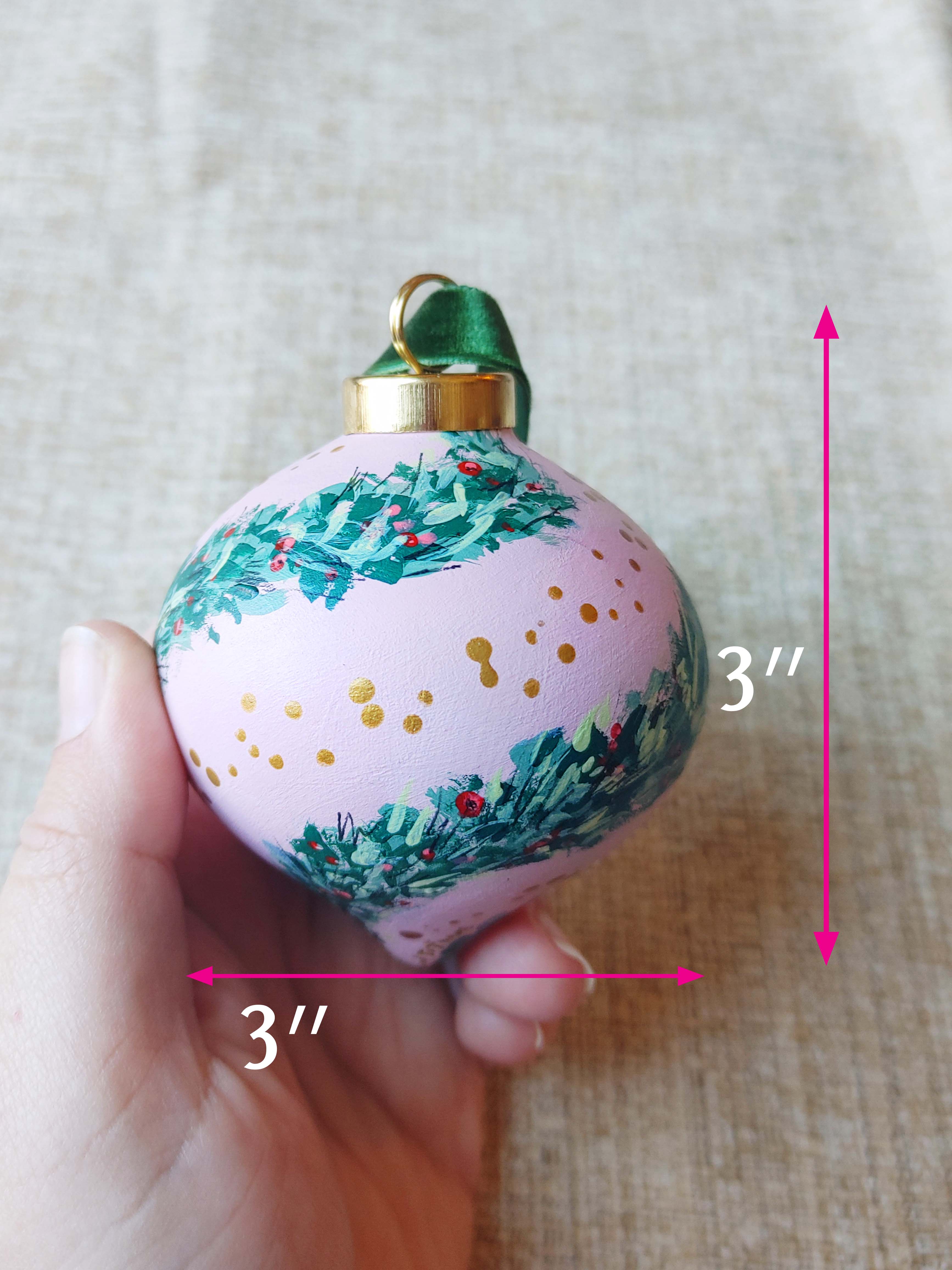 "Jingleberry" Ceramic Bauble Ornament