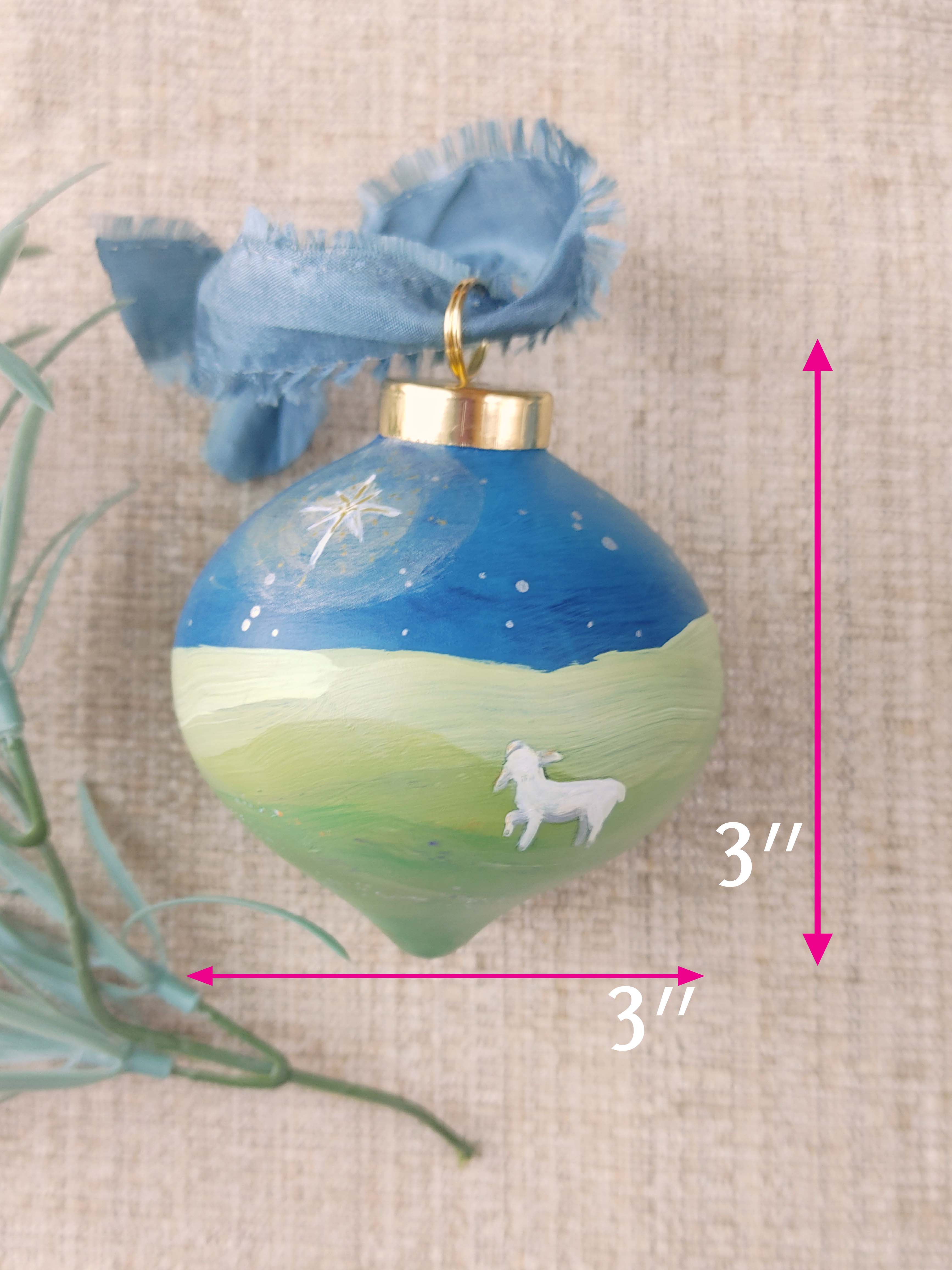 "O Holy Night" Ceramic Bauble Ornaments
