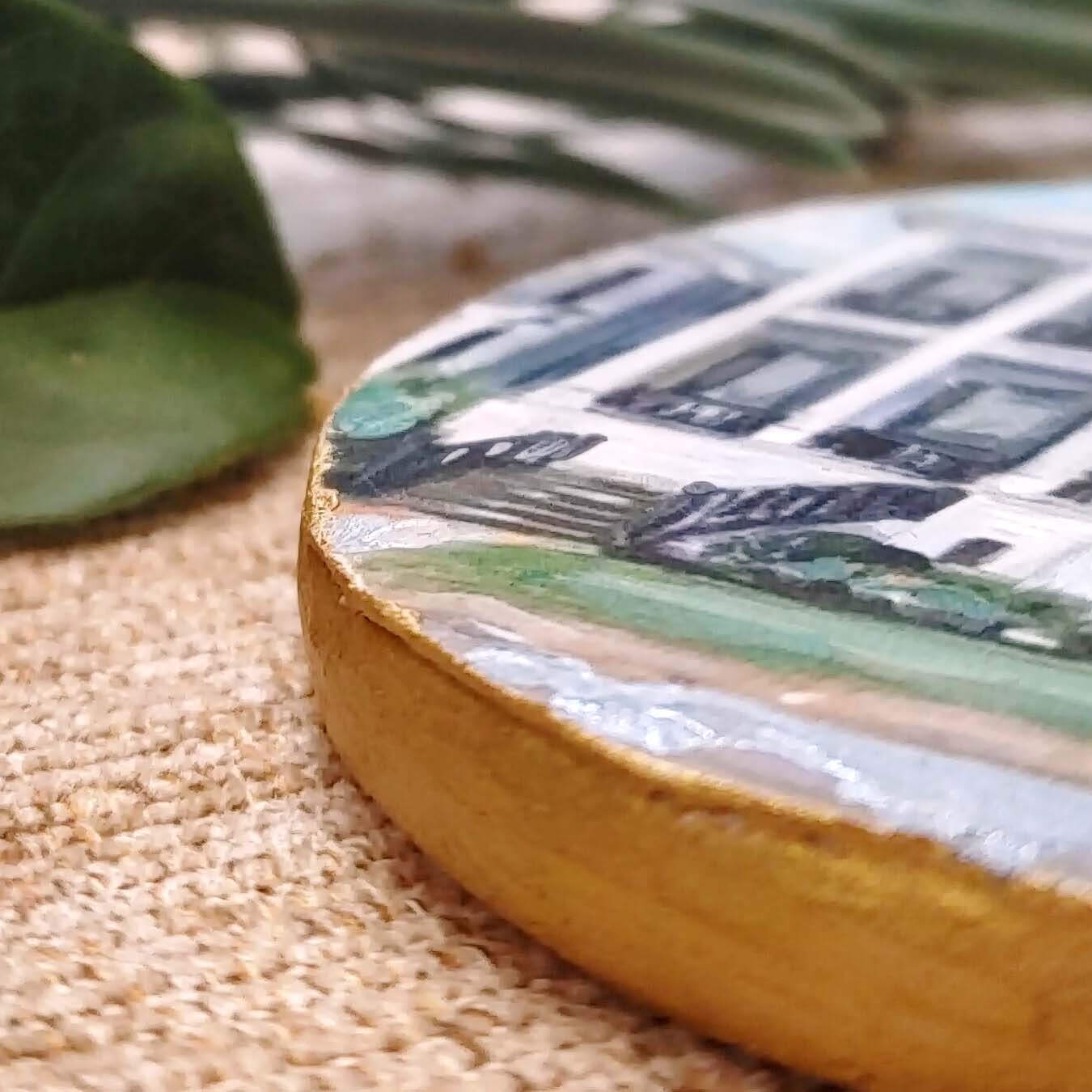 "Nottoway" Ceramic Disc Ornament