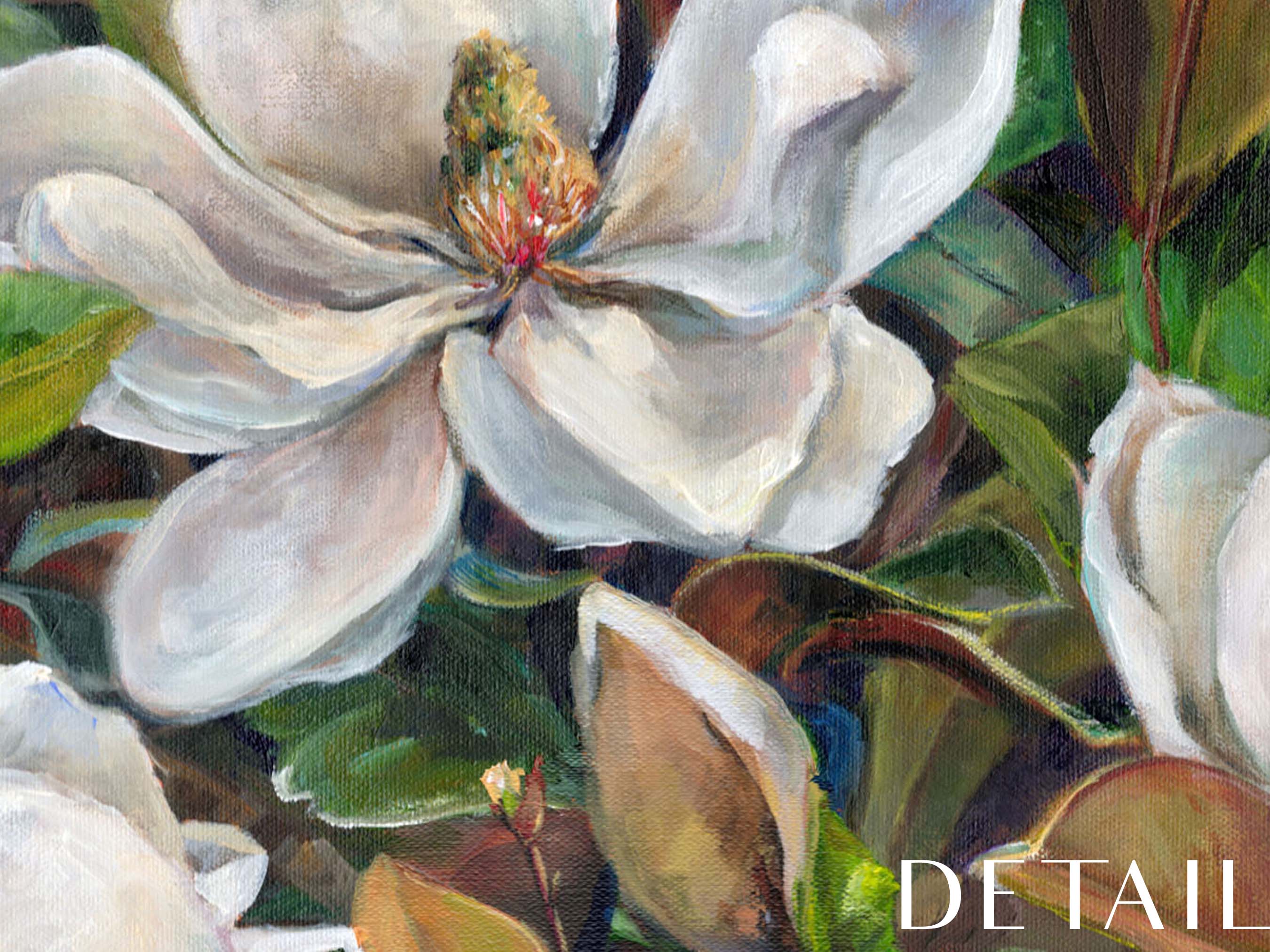 "Ivory and Evergreen" Horizontal Print