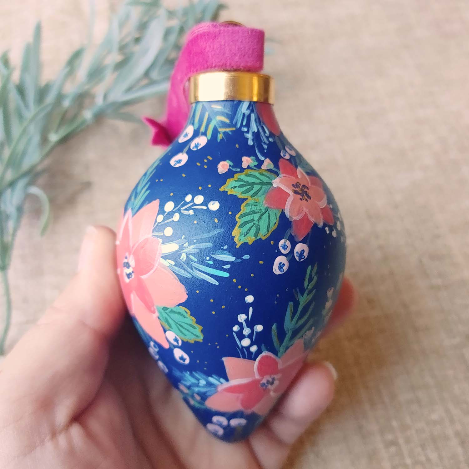 "Starpetal" Ceramic Bauble Ornament