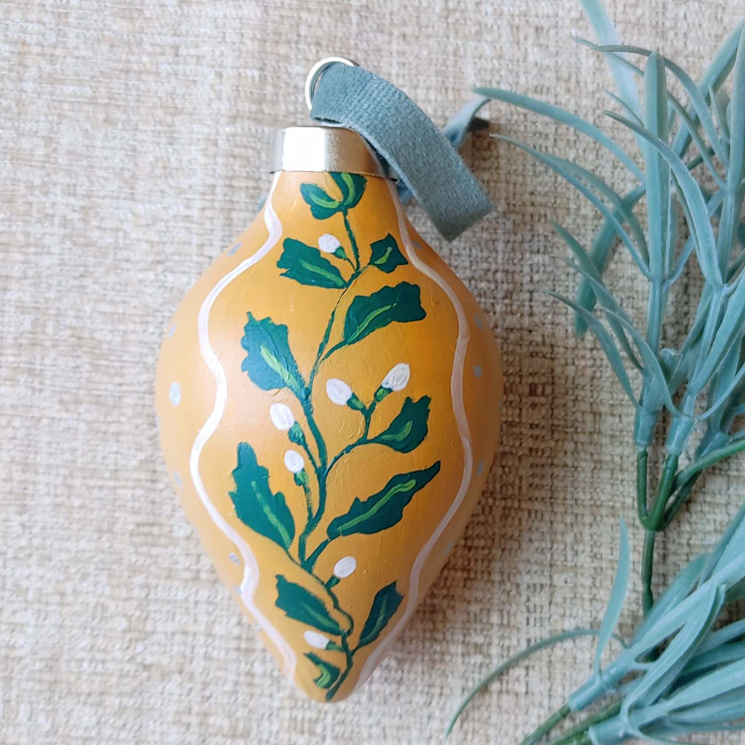 "Toffee Twinkle" Ceramic Bauble Ornament