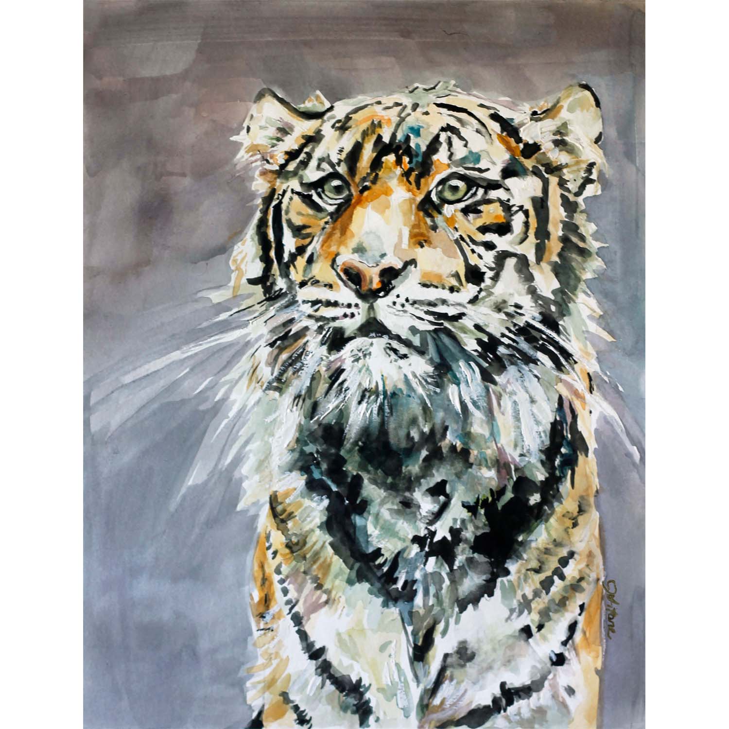 "Monsieur Tigre" Art Print