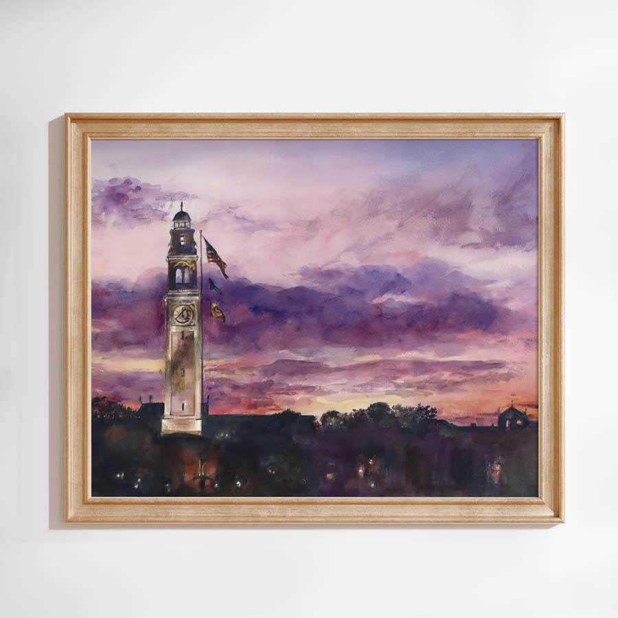 "Tower Sunset" Art Print