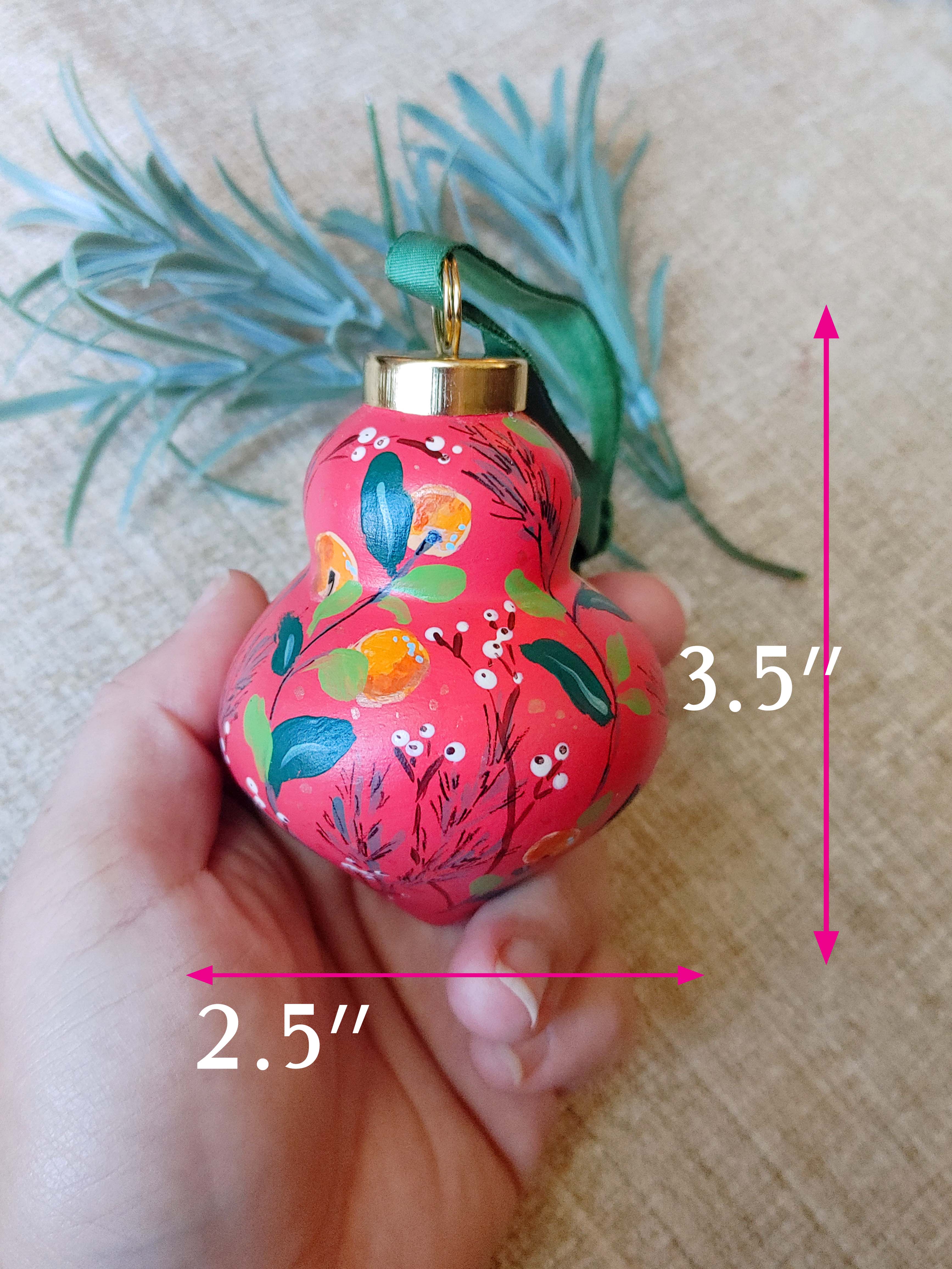 "Cinnamon Spark" Ceramic Bauble Ornament