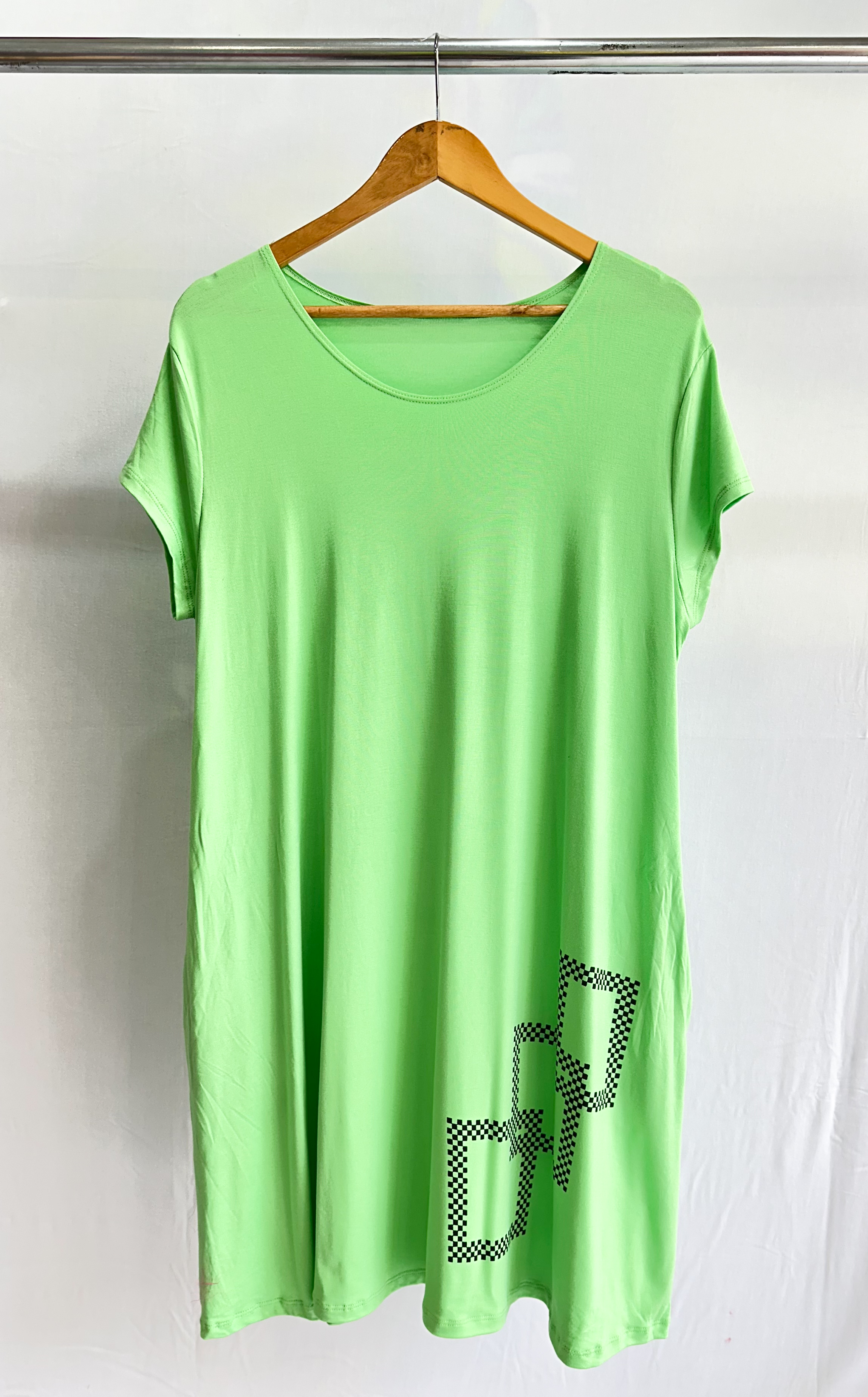 Vestido estampa CUADRADOS modal