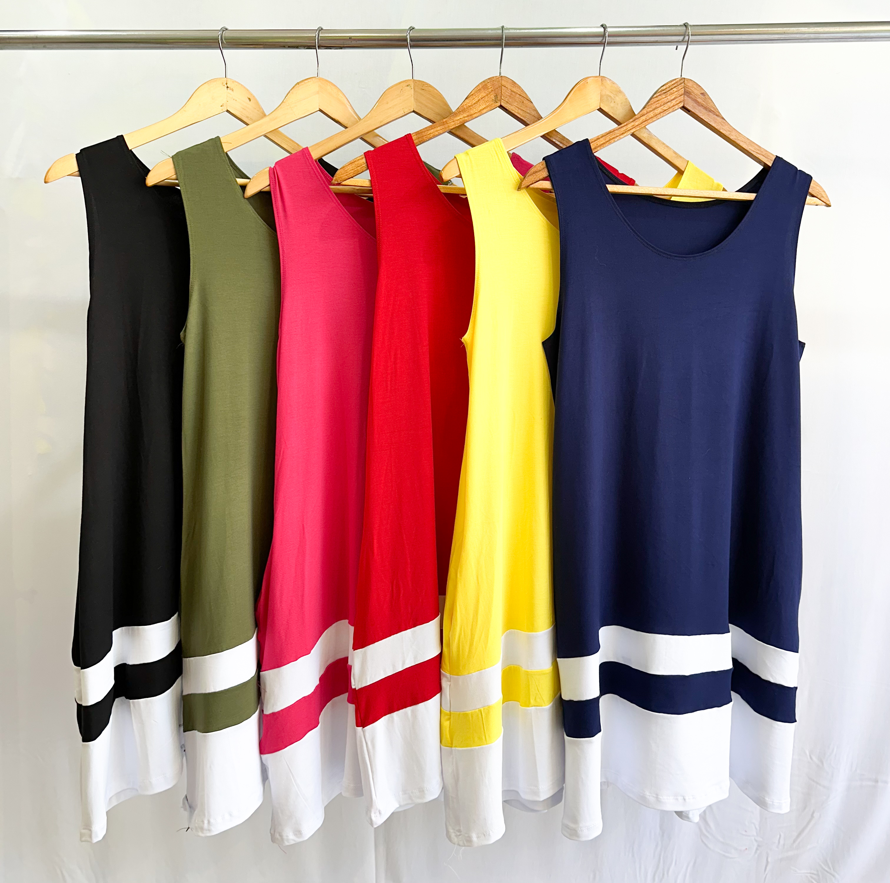 Vestido combi FRANJAS BLANCAS