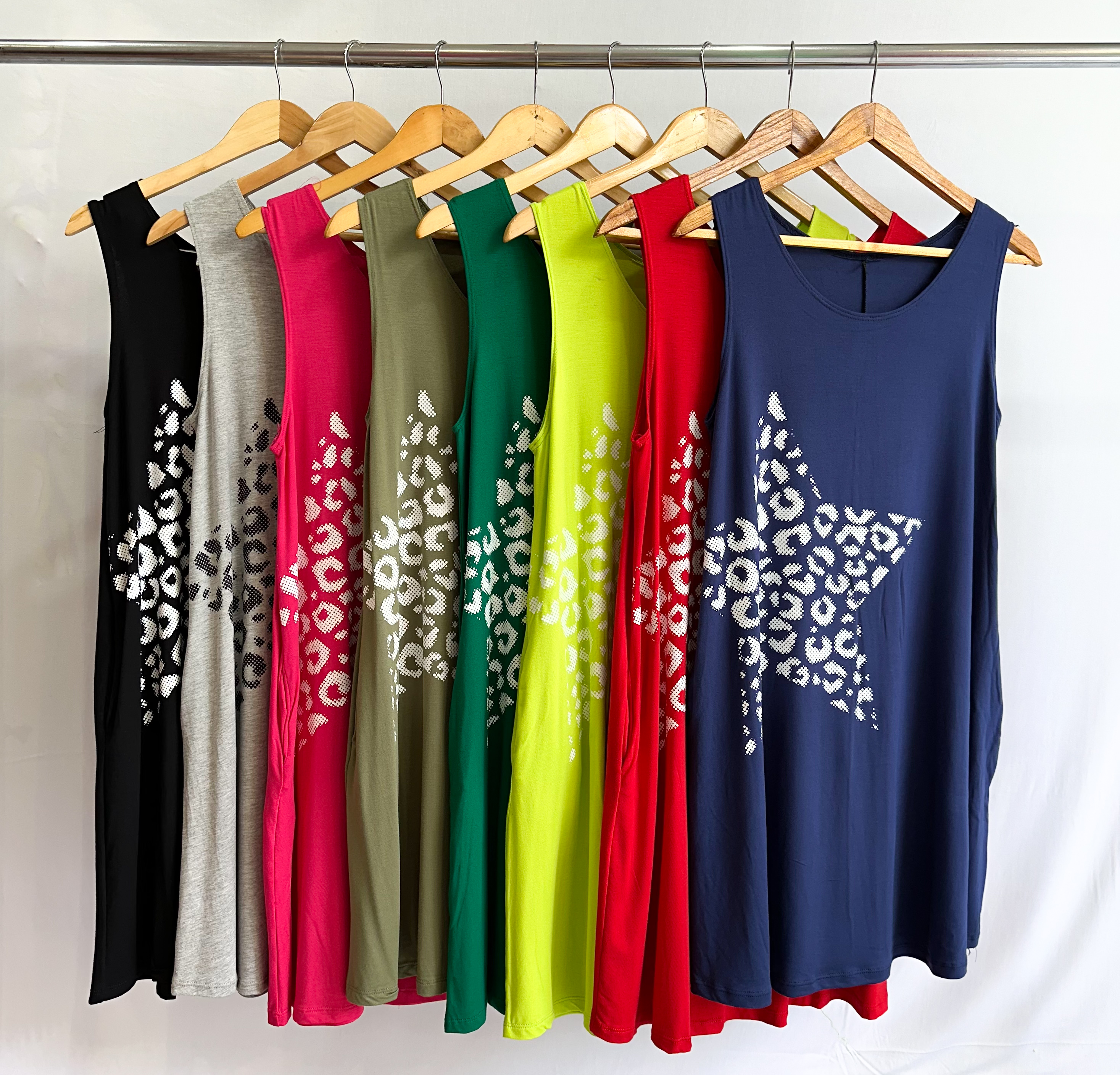 Vestido s/manga ESTRELLA
