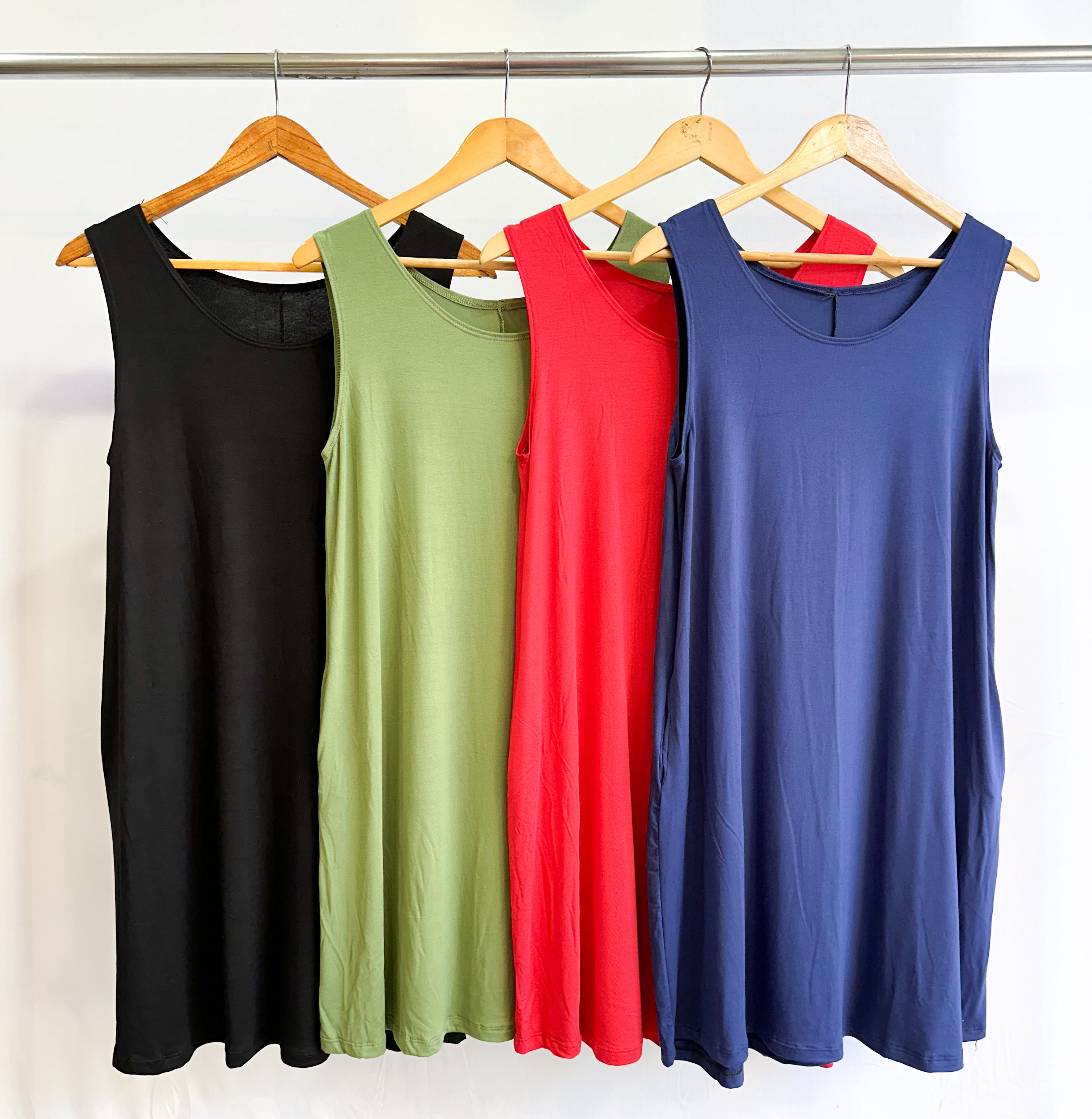 Vestido s/ manga LISO modal 