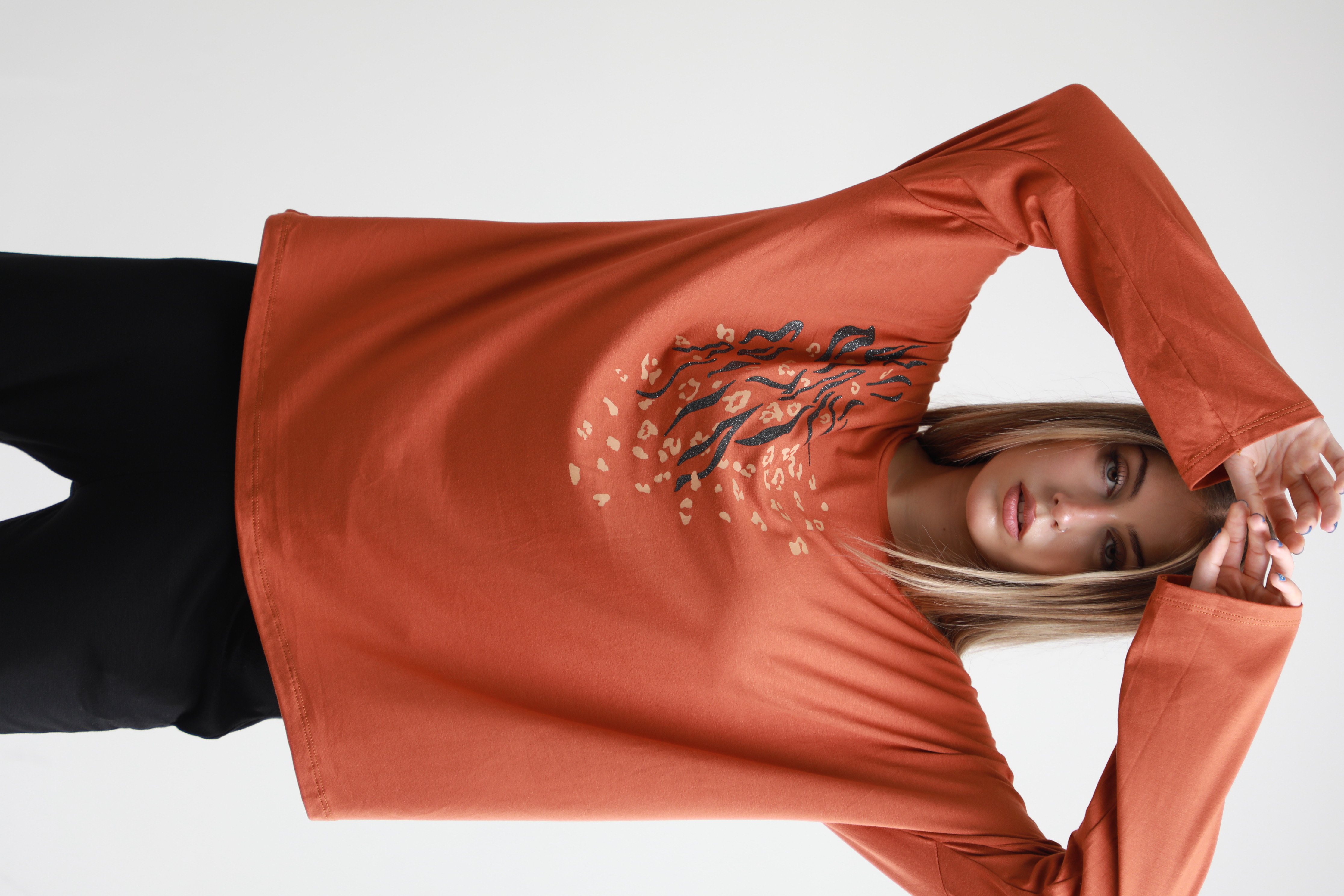 Remeron ANIMAL CEBRA estampa brillos
