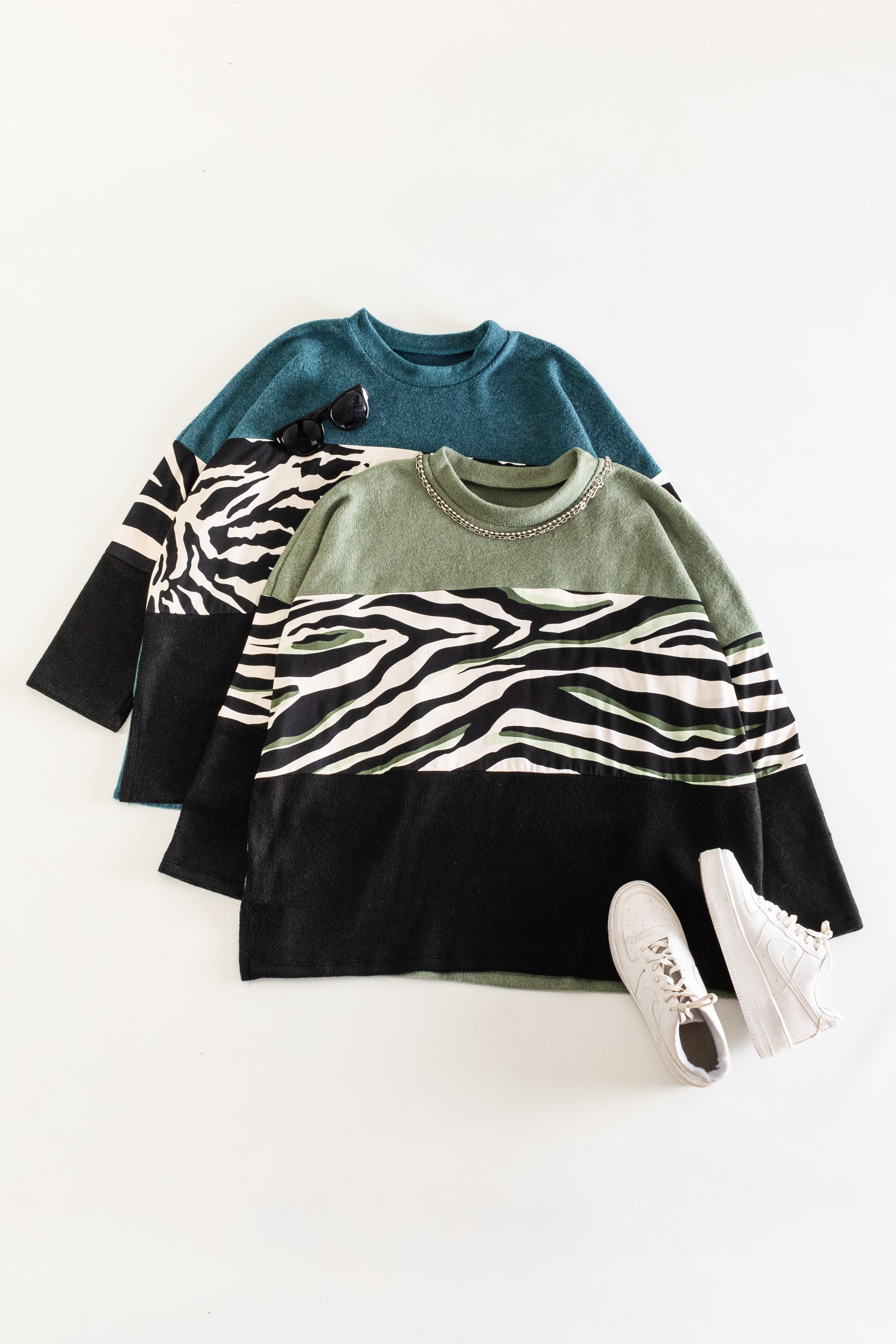 Remeron oversize CELESTE (modal gamuzado)