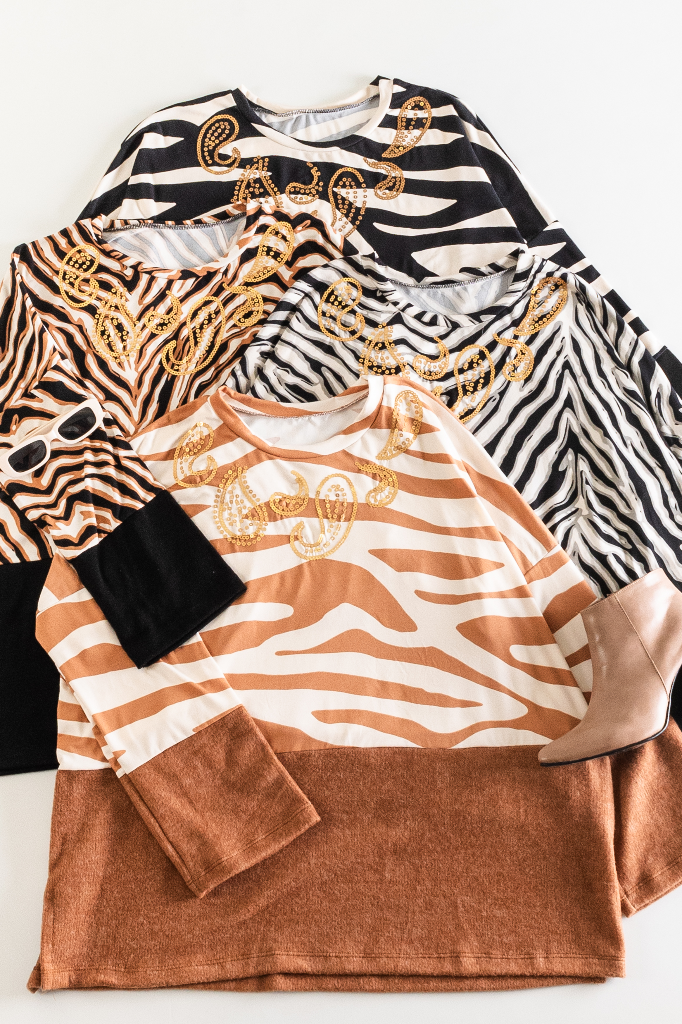 Remeron bordado de lentejuelas ALICIA
