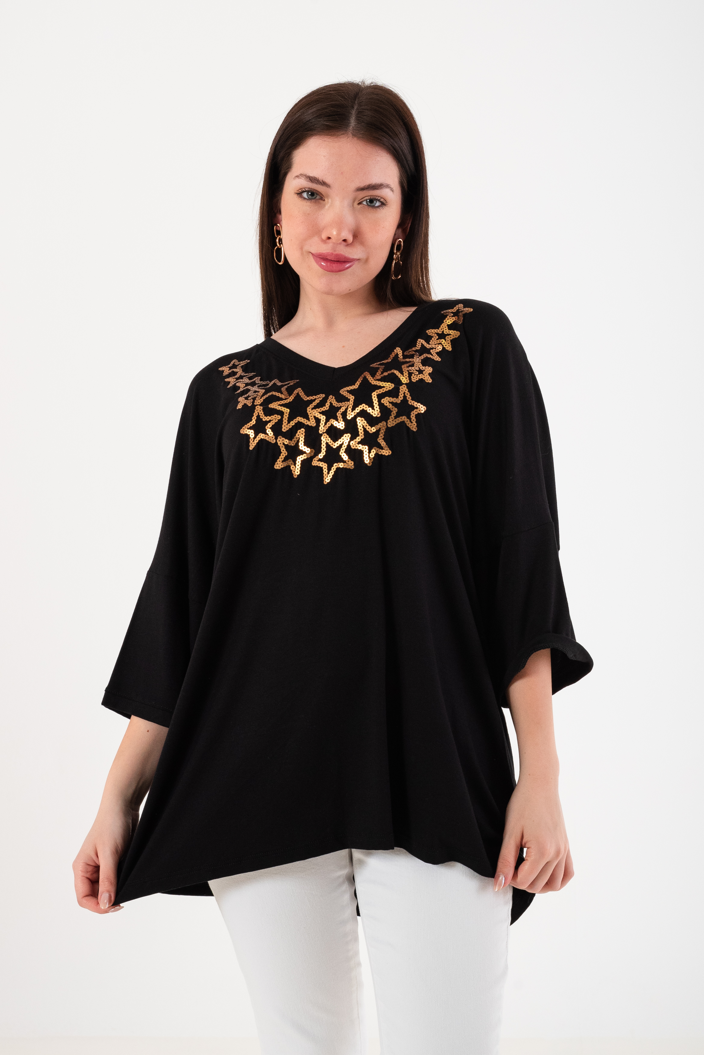 Remeron bordado de lentejuelas ESTRELLAS