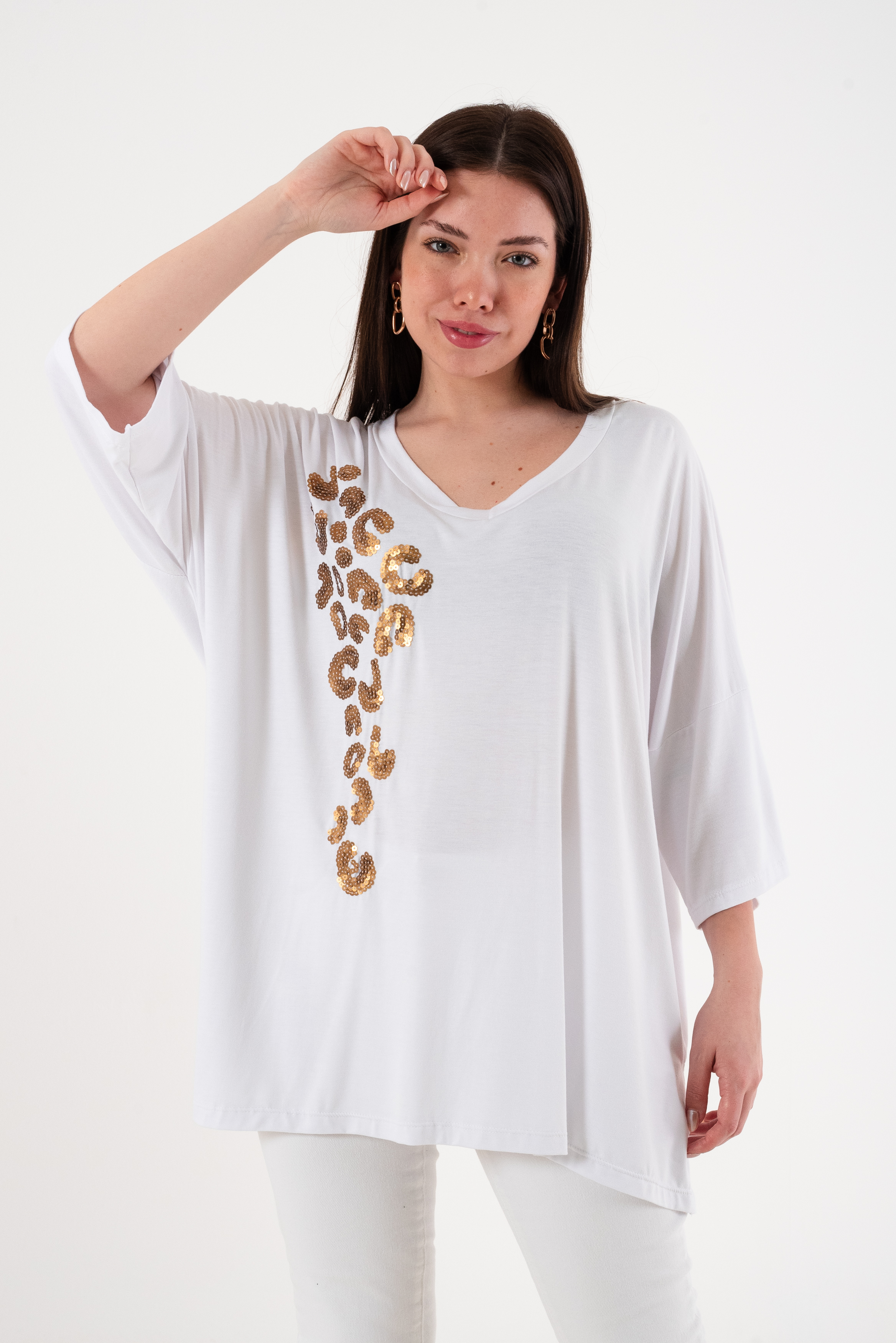 Remeron bordado de lentejuelas JADE