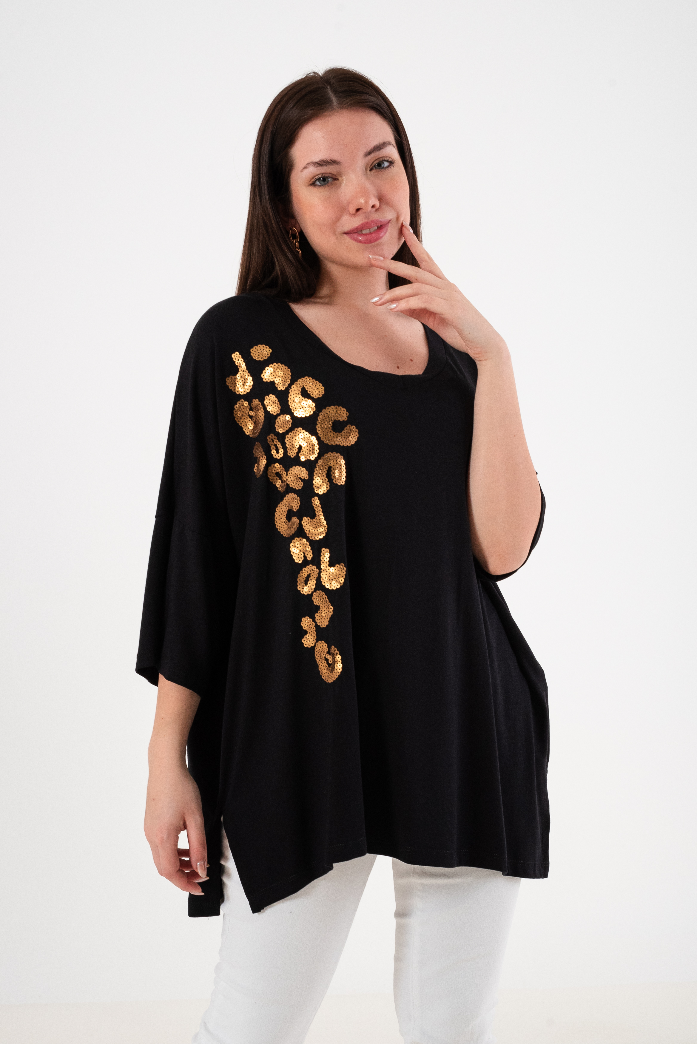 Remeron bordado de lentejuelas JADE
