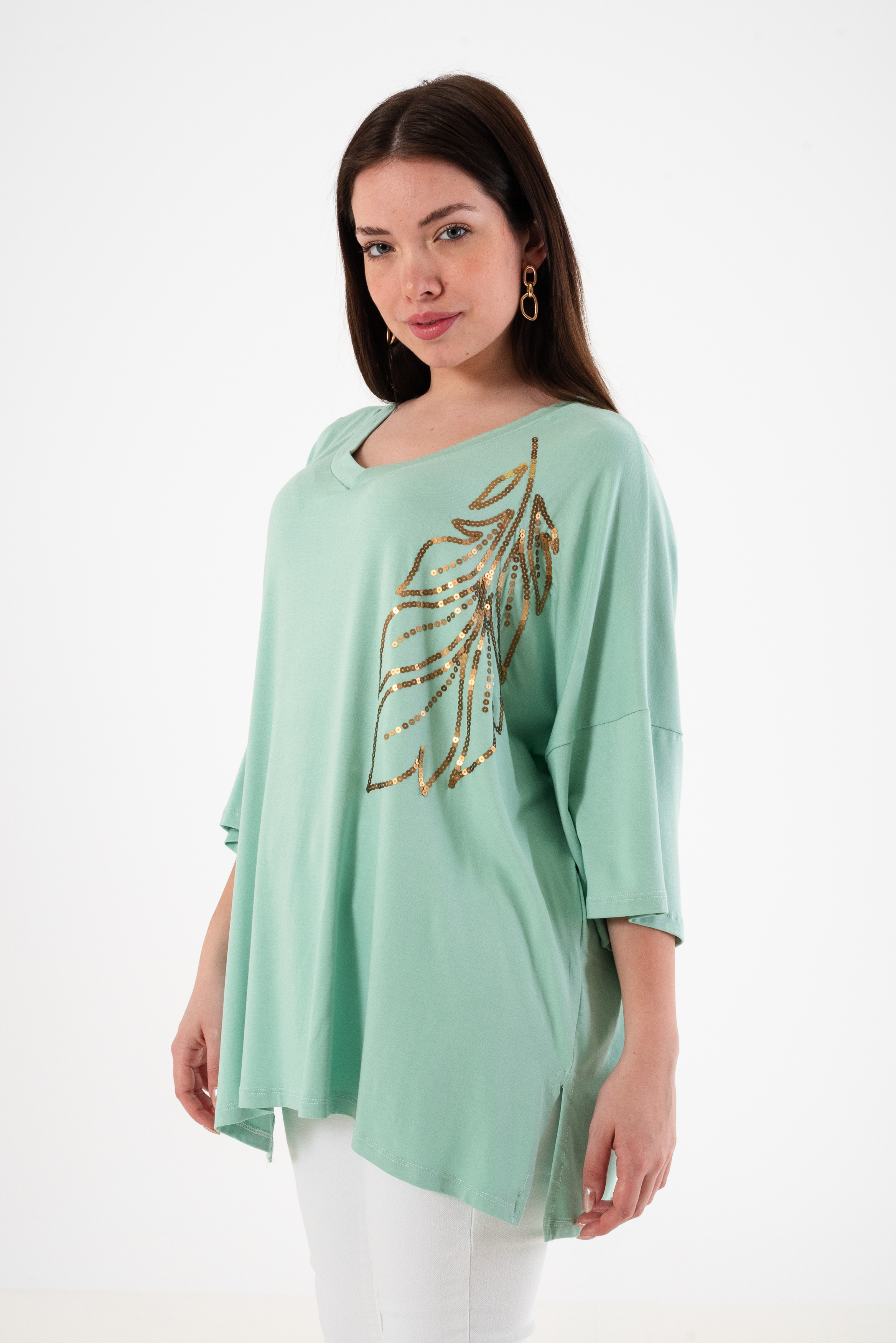 Remeron bordado de lentejuelas DONNA