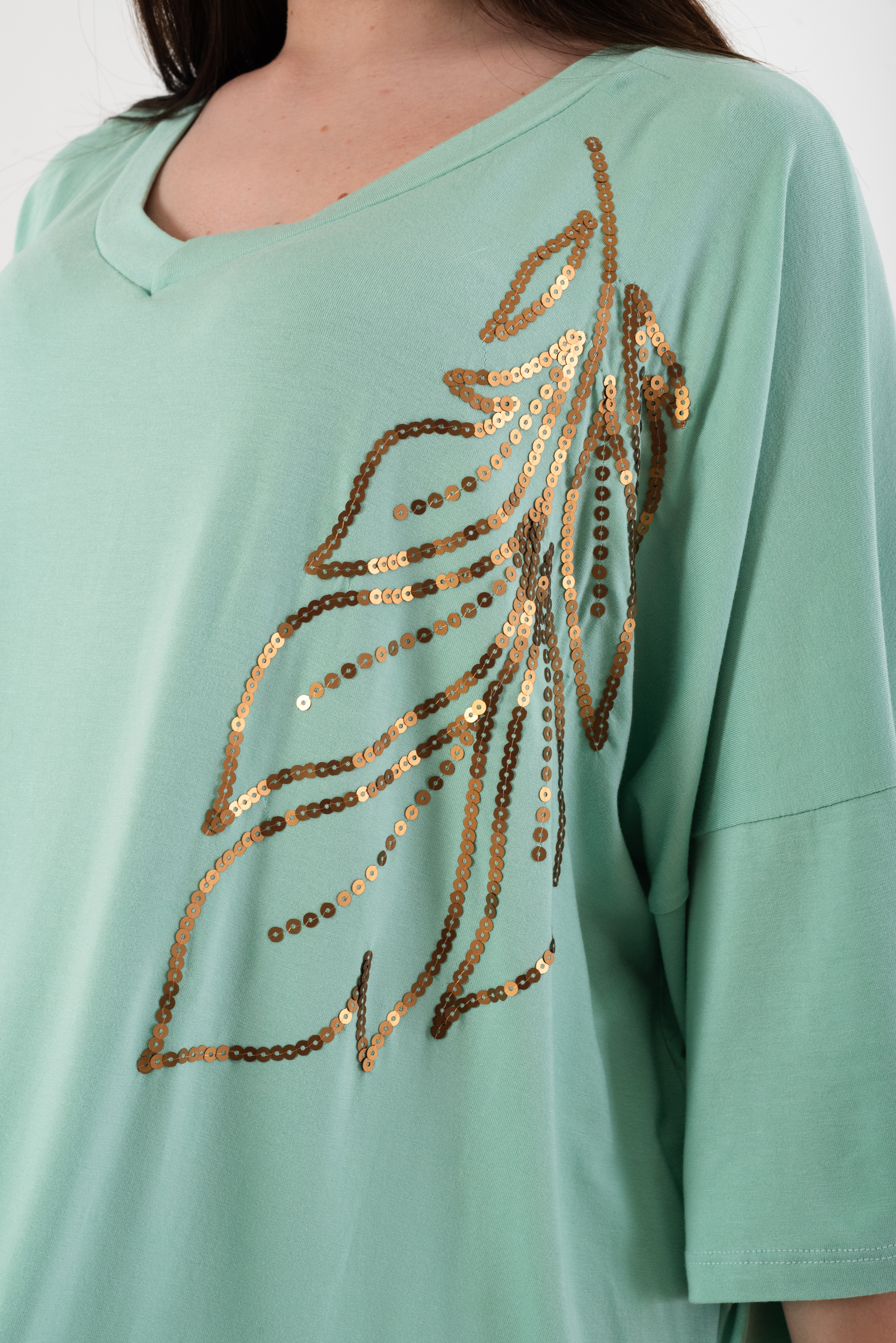 Remeron bordado de lentejuelas DONNA