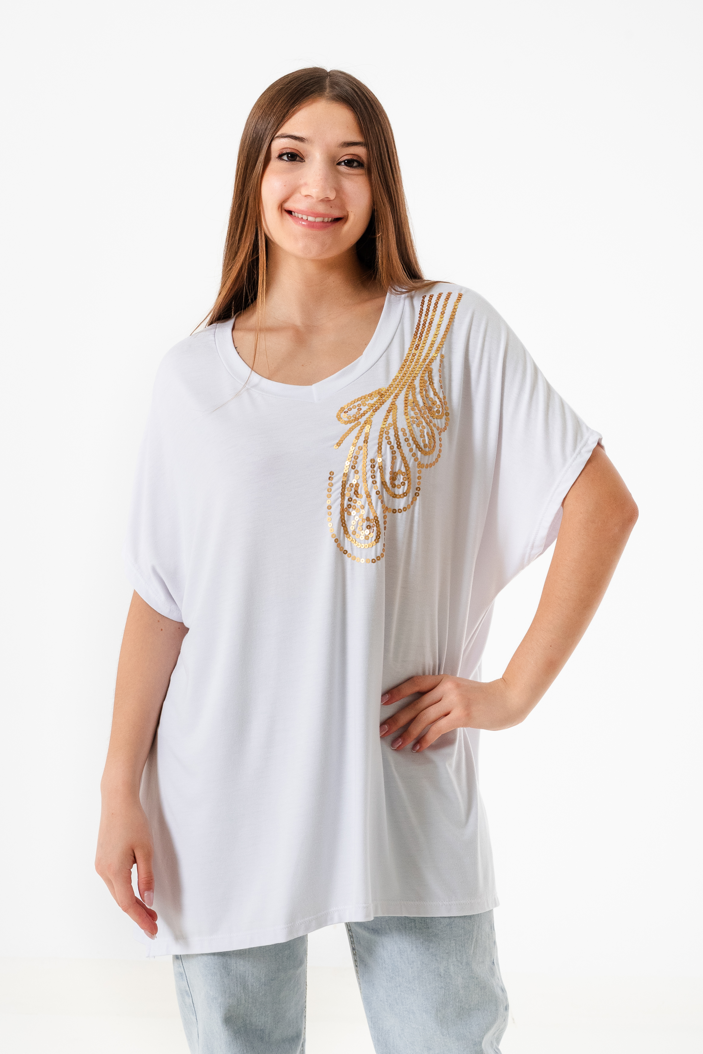 Remeron bordado de lentejuelas JASMINE