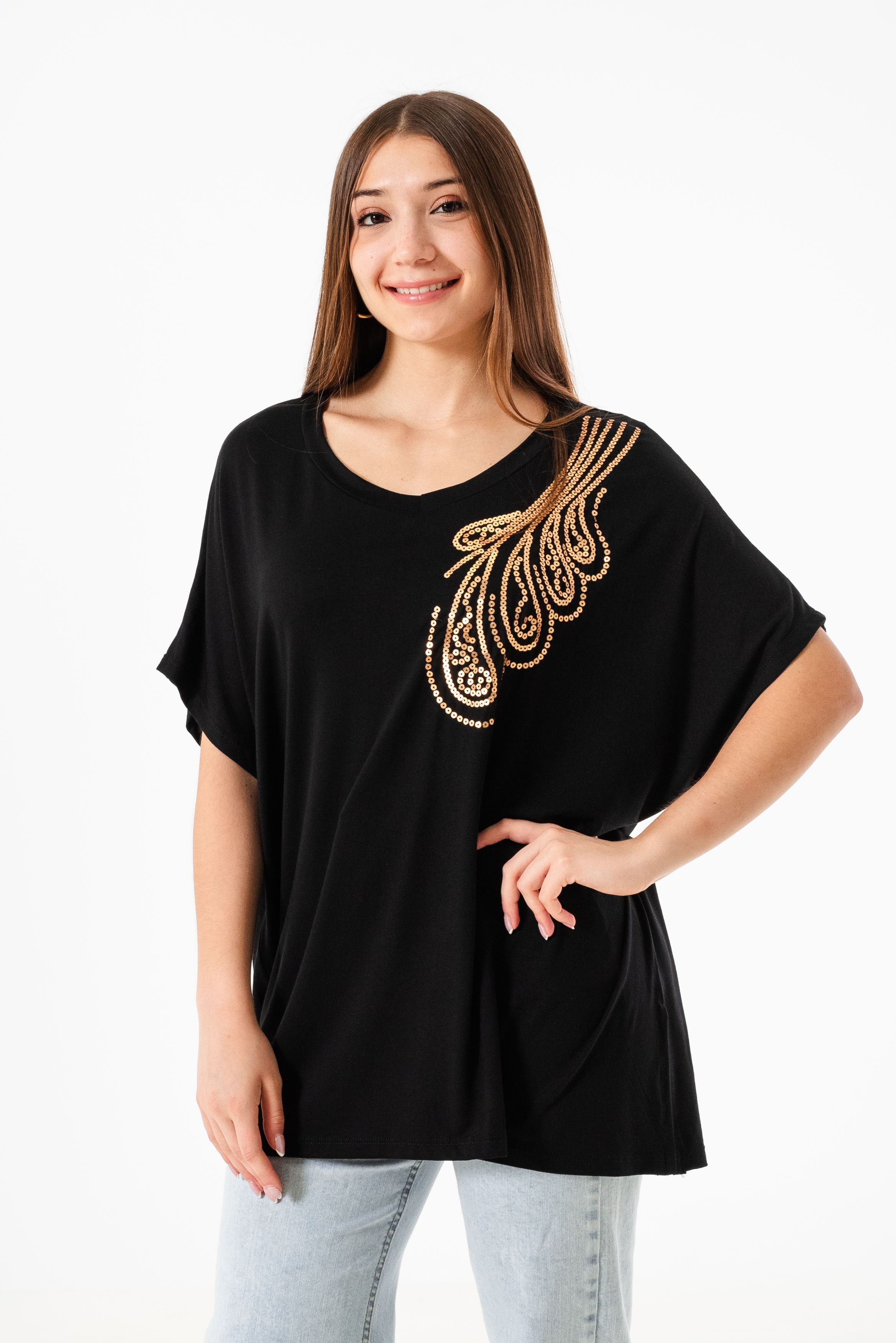 Remeron bordado de lentejuelas JASMINE