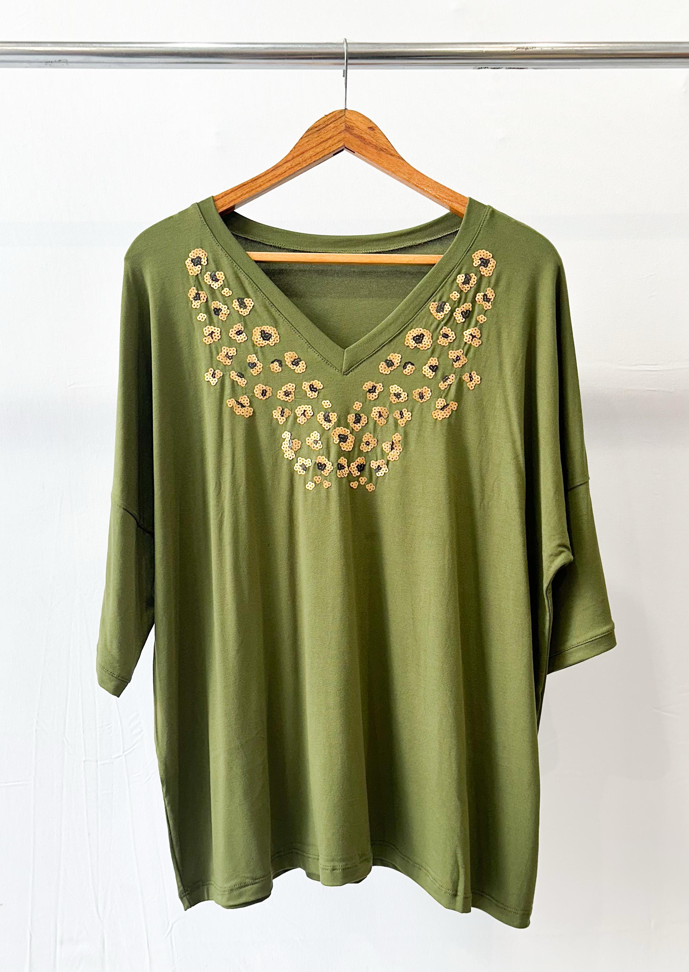 Remeron bordado de lentejuelas MILENA