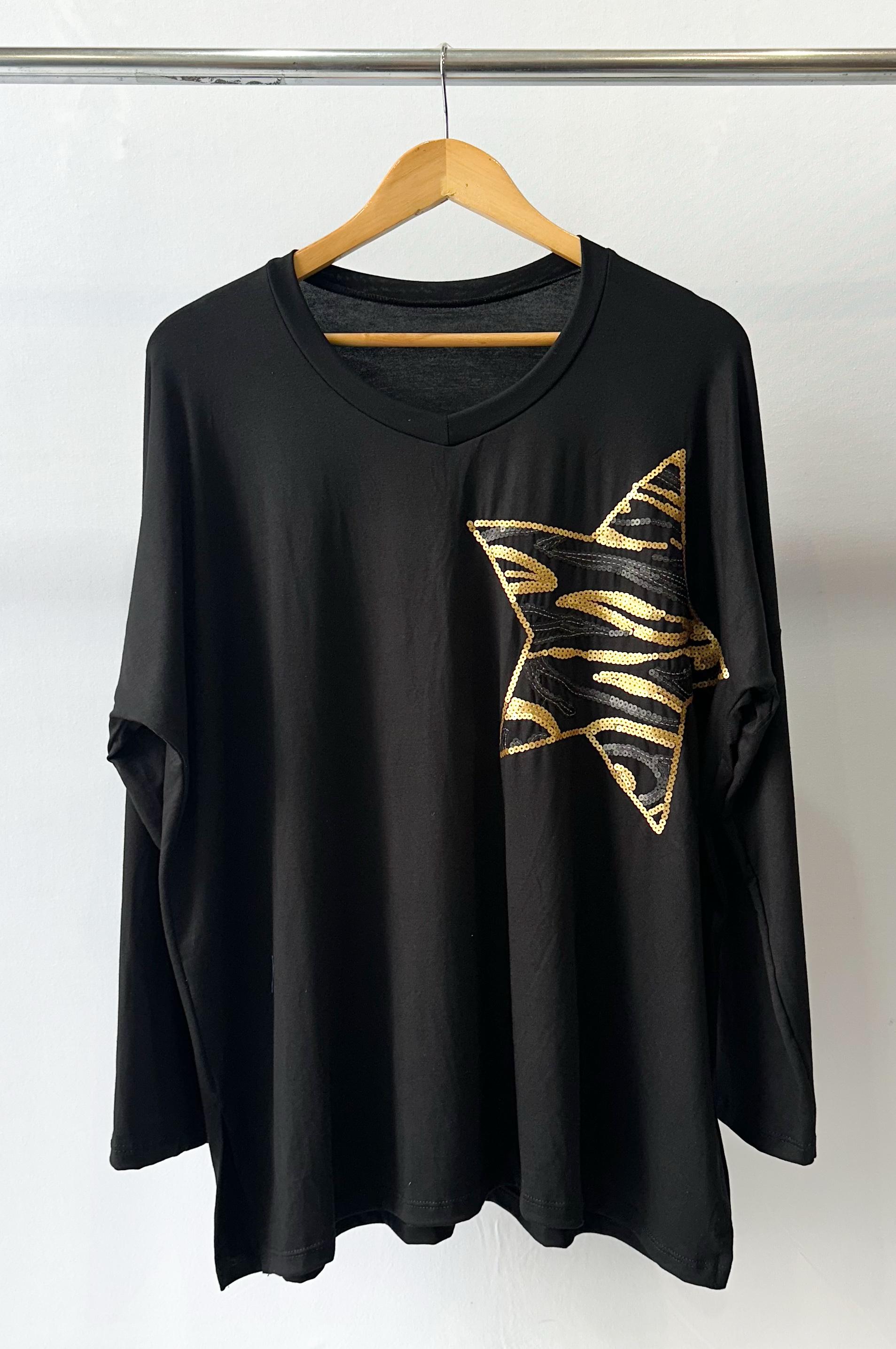 Remeron bordado de lentejuelas ESTRELLA