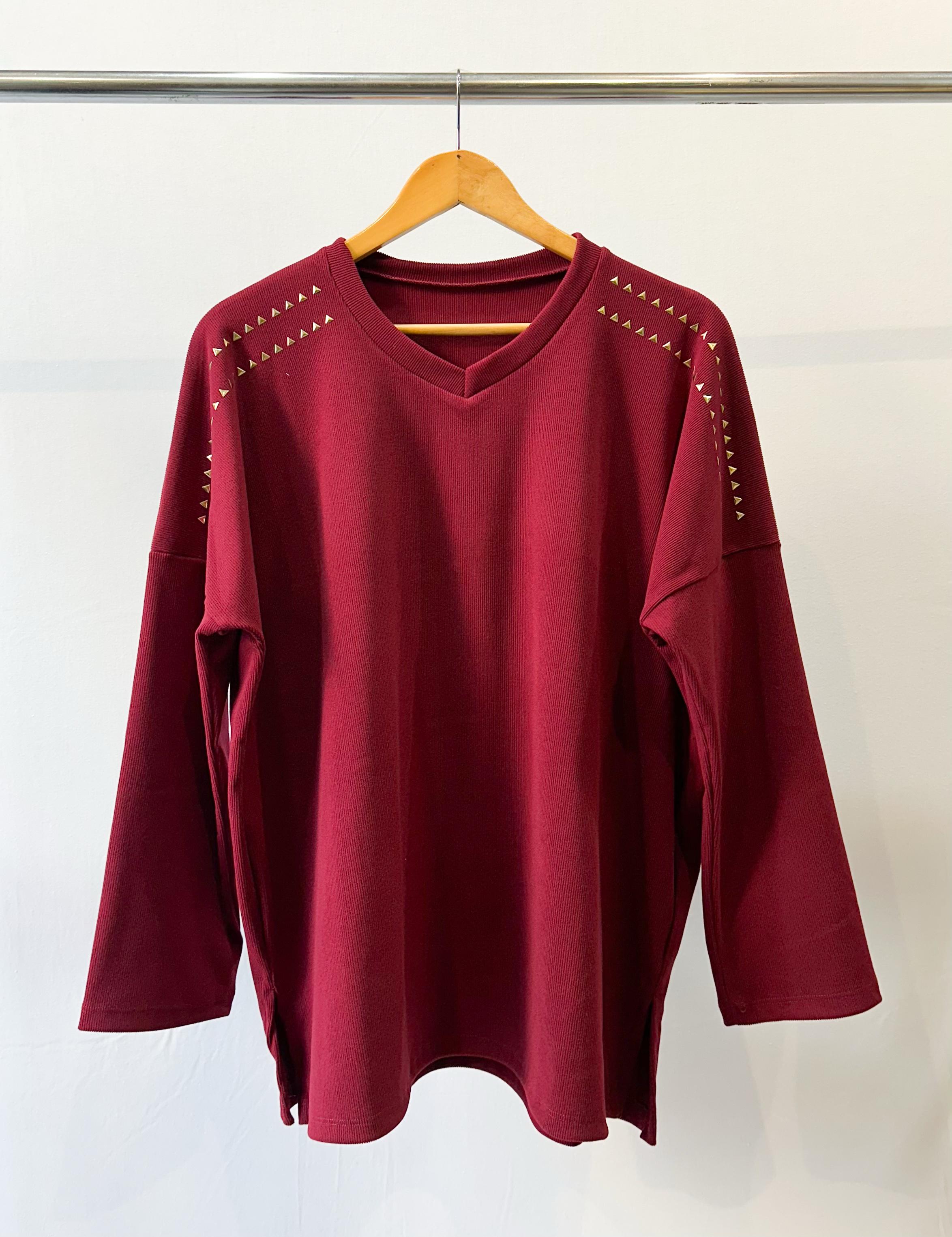 Sweater morley frizado con tachas JESS 