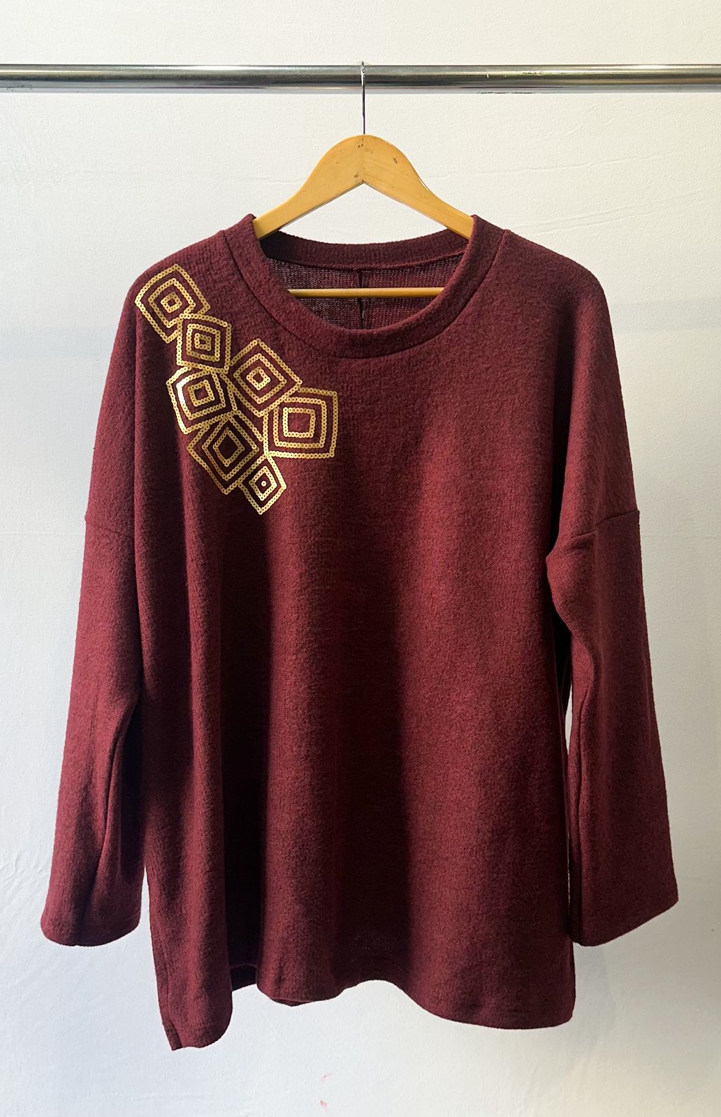 Remeron lanilla bordado de lentejuelas NINA