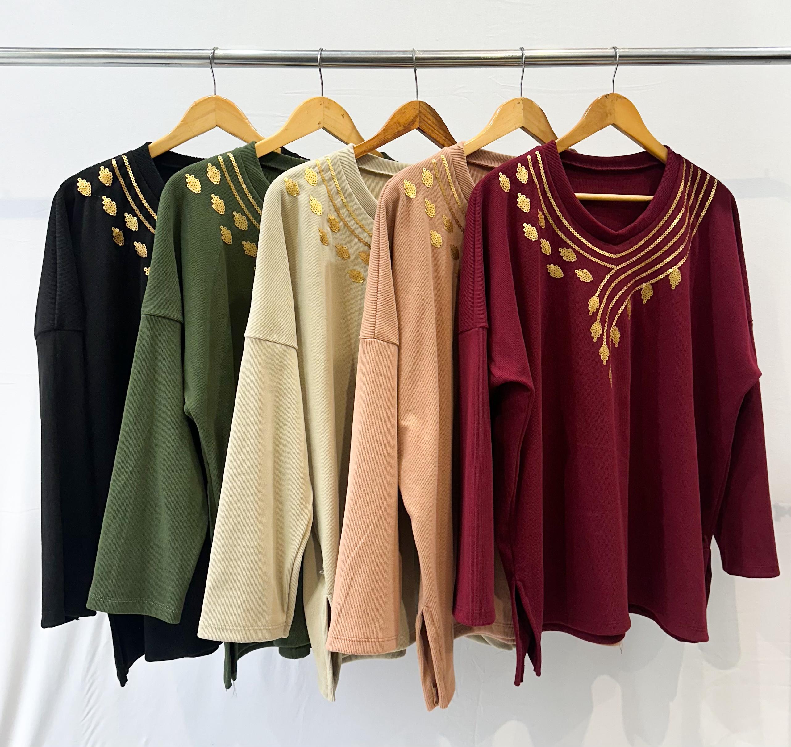 Sweater morley frizado bordado de lentejuelas CLAIRE