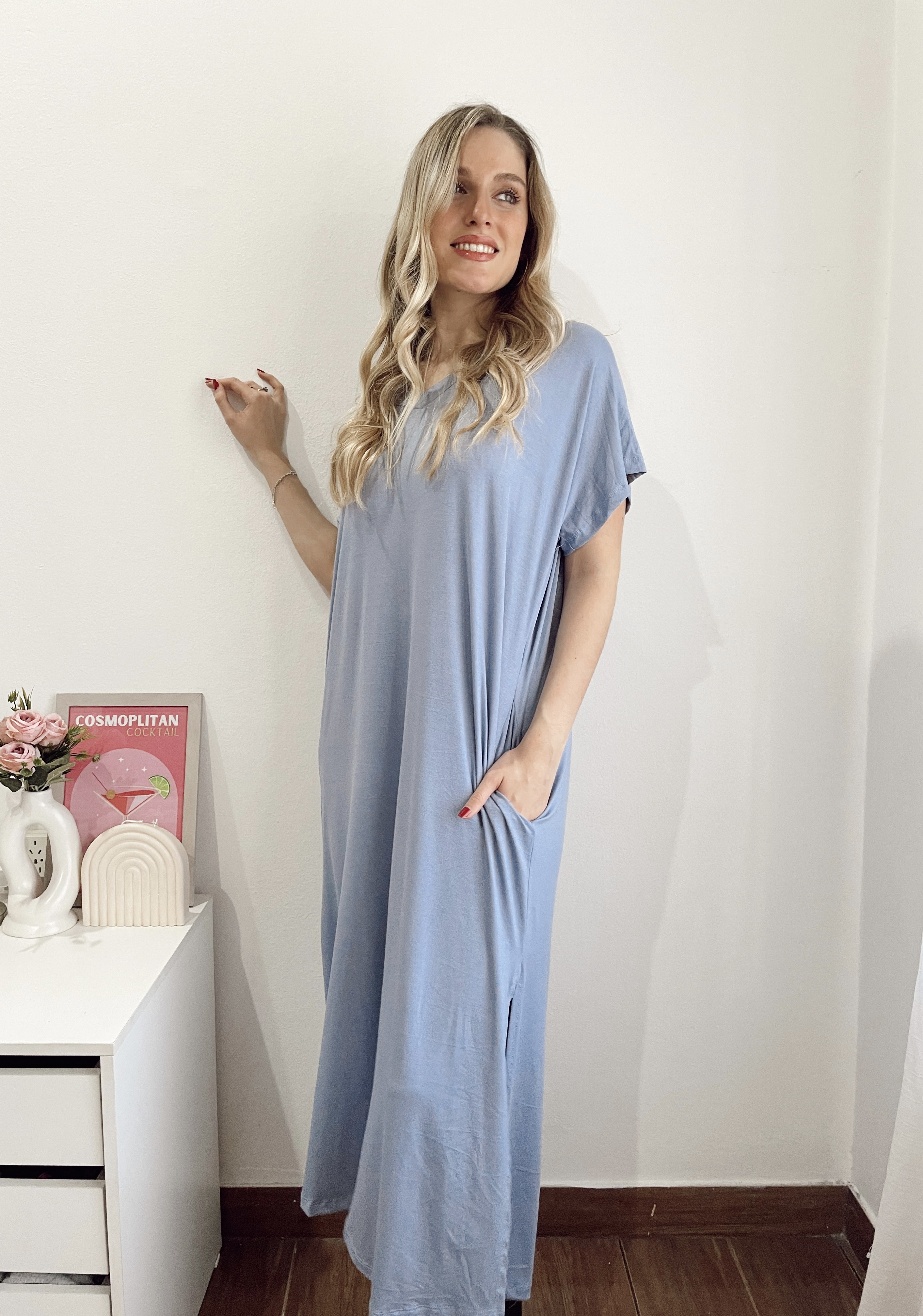 Vestido largo modal LEA