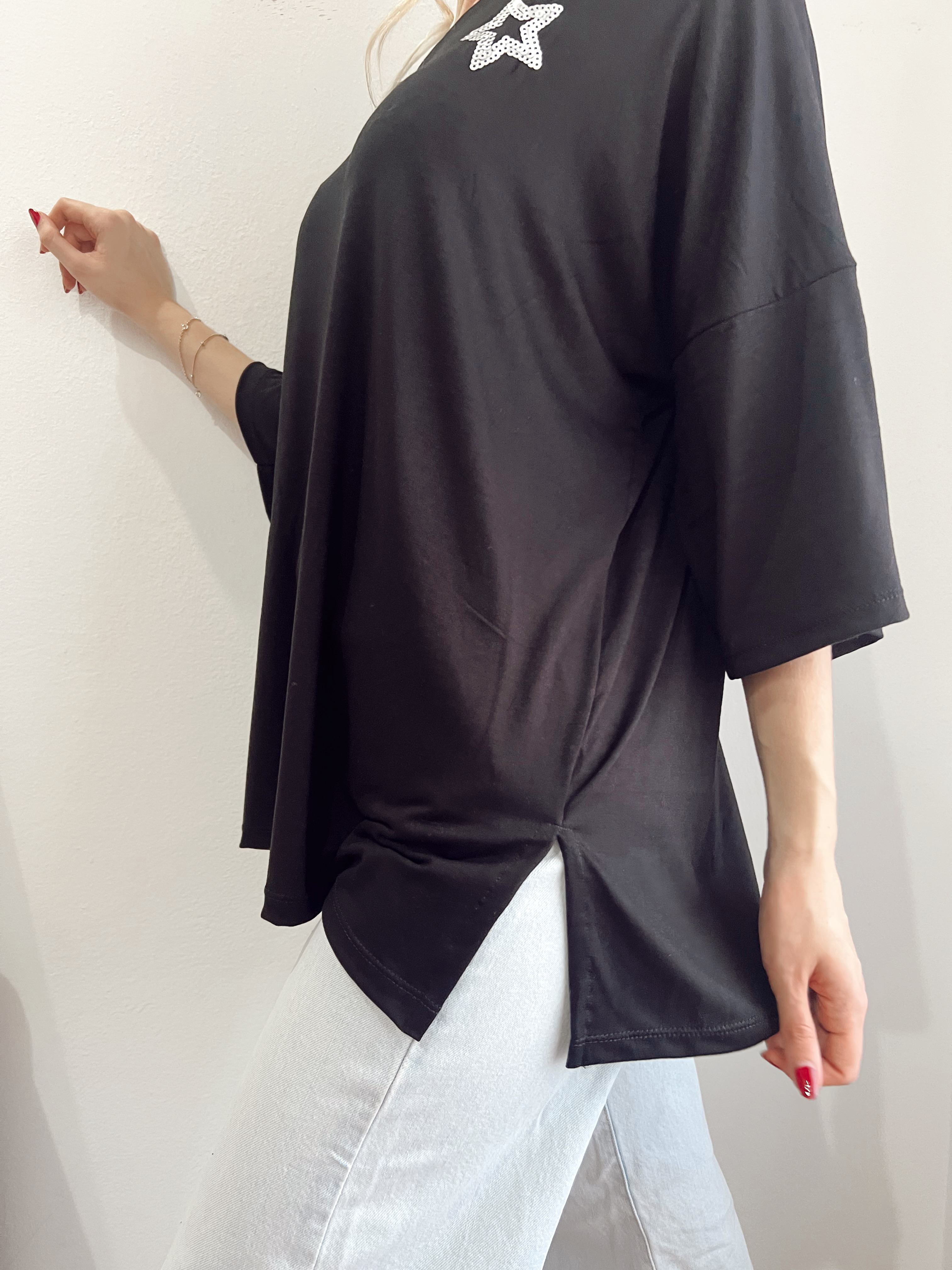Remeron bordado de lentejuelas BLANCHE