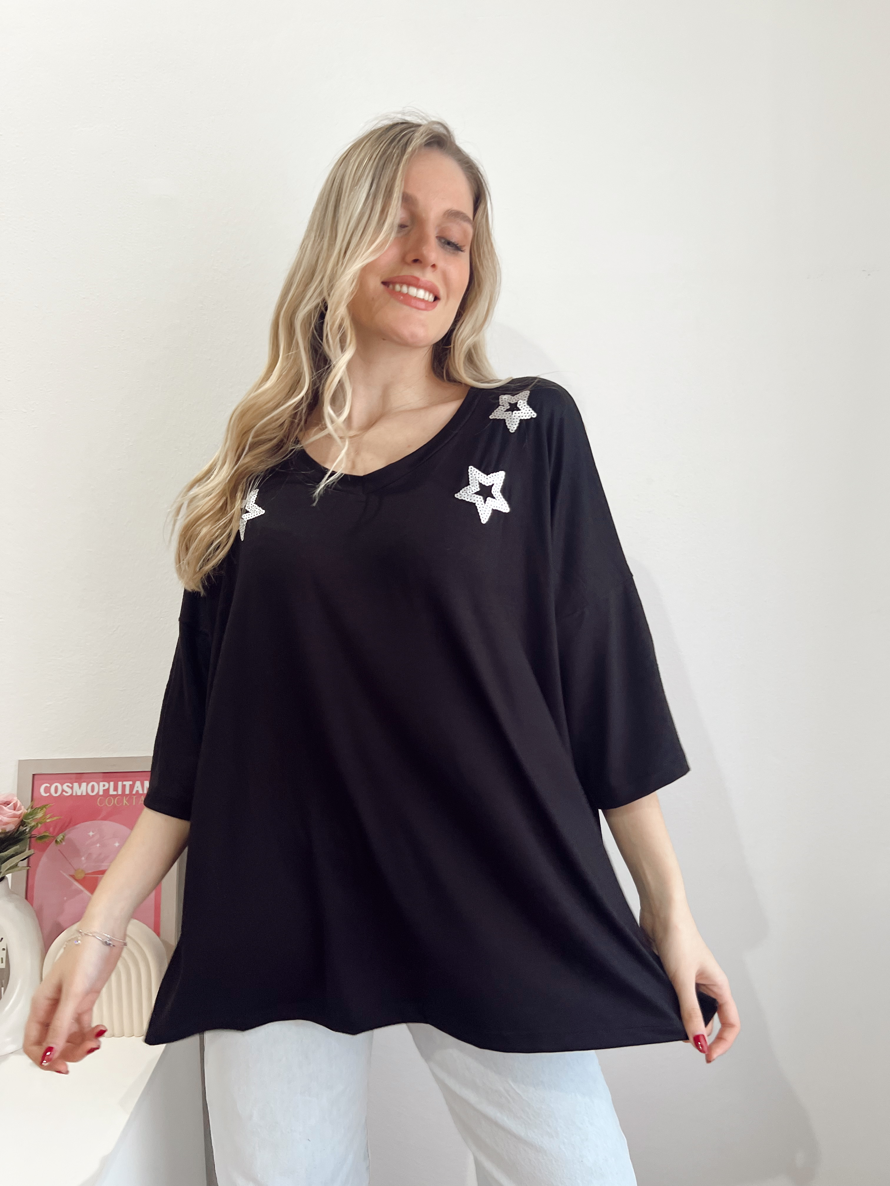 Remeron bordado de lentejuelas BLANCHE