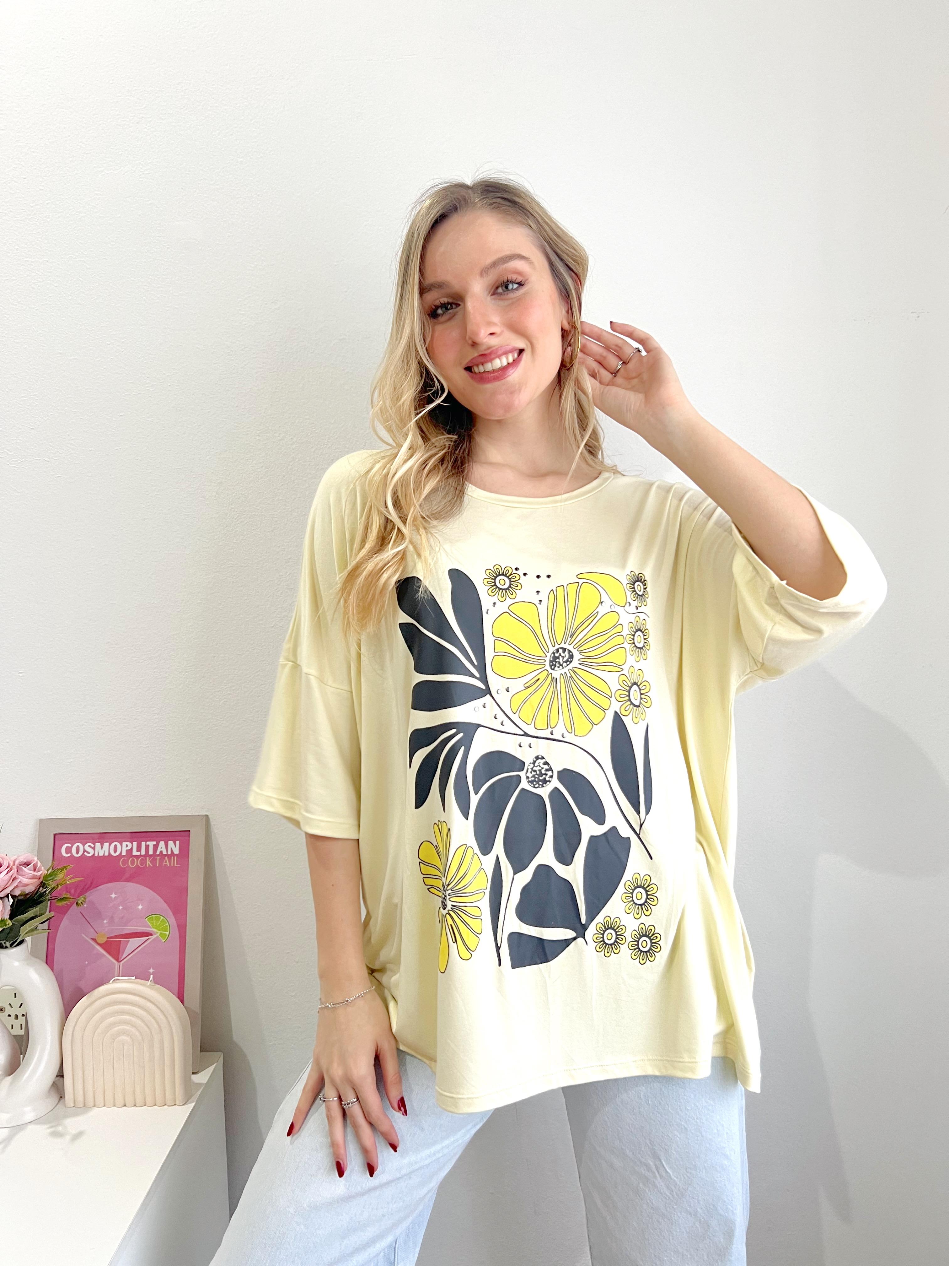 Remeron estampado y tachas MARGOT