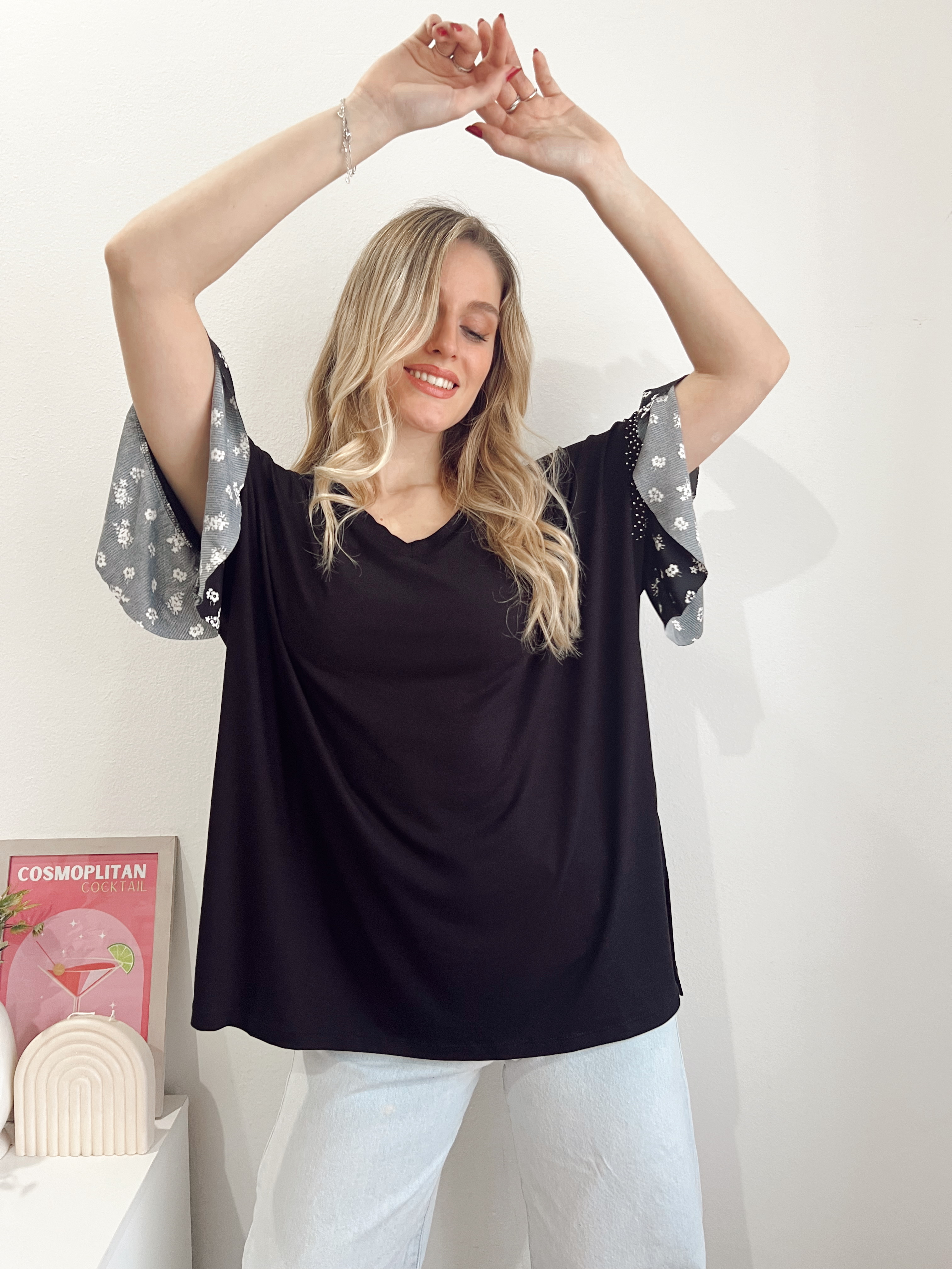 Remeron manga combi y tachas Hot Fix COLETTE