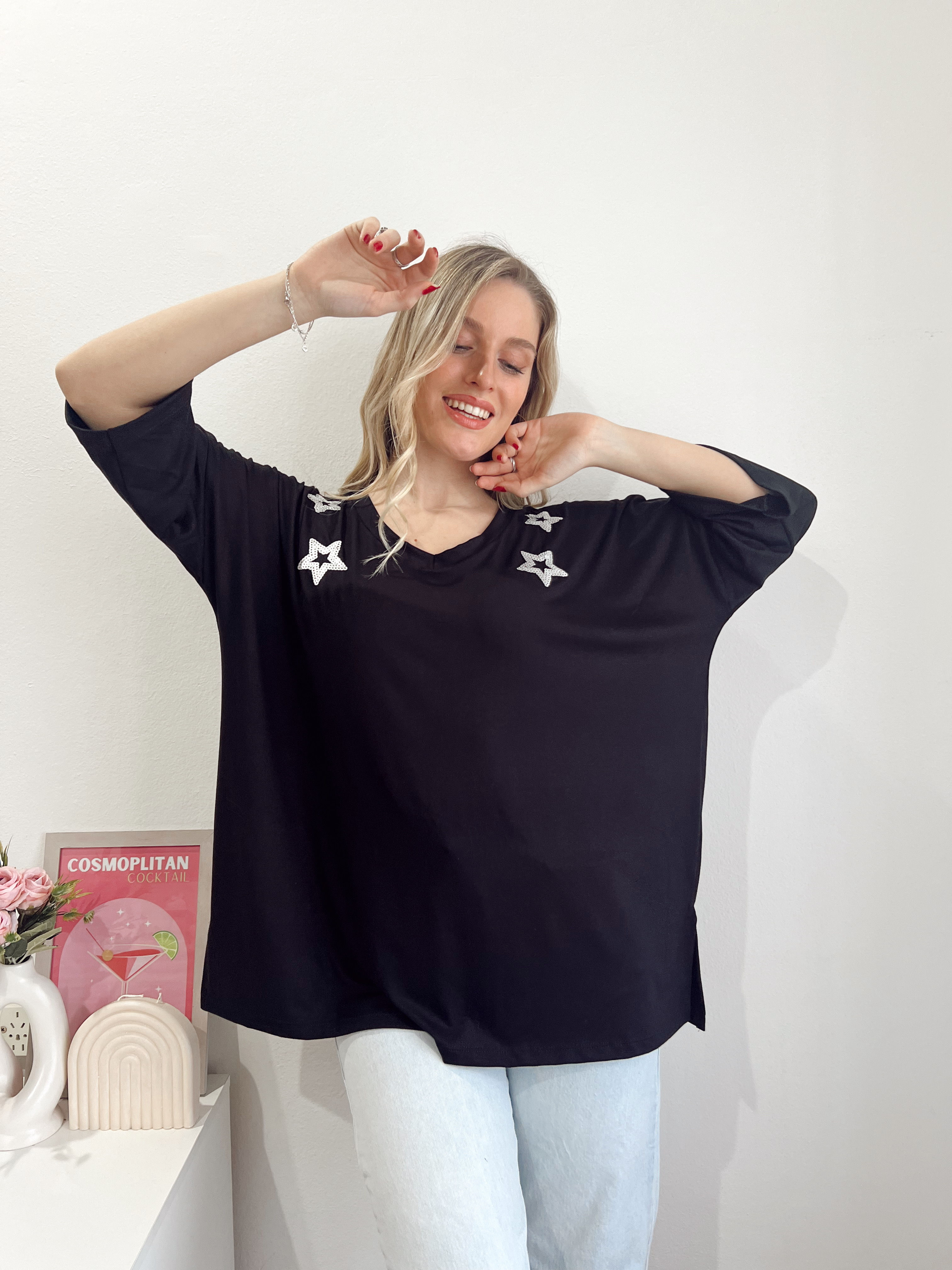 Remeron bordado de lentejuelas BLANCHE