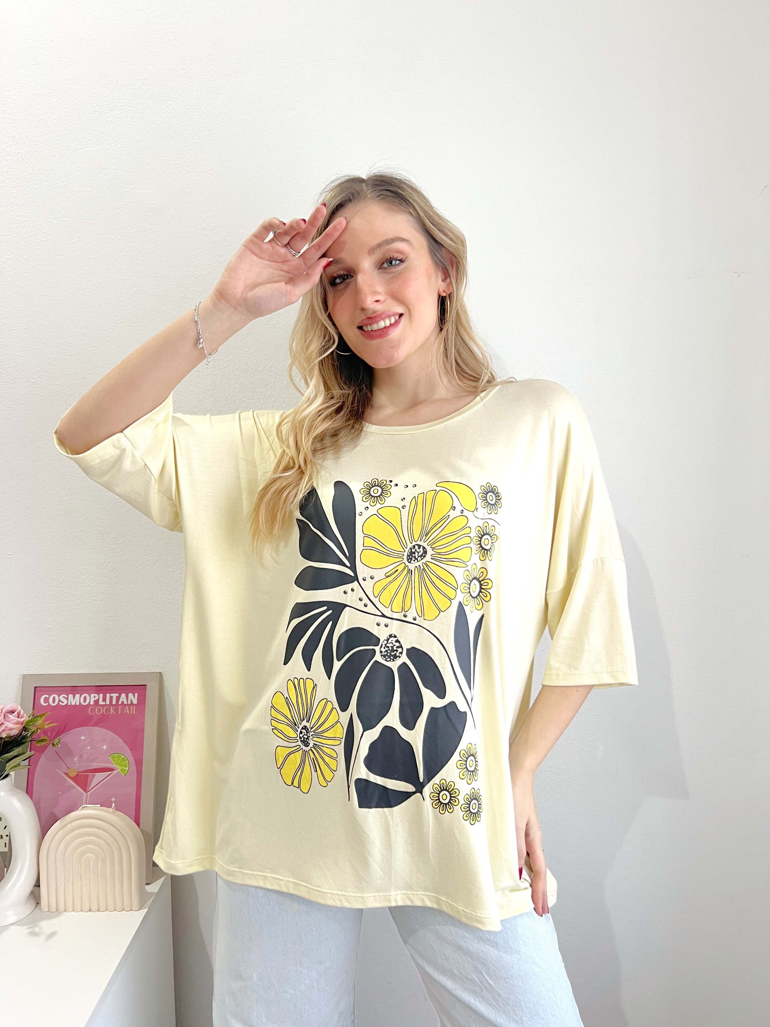 Remeron estampado y tachas MARGOT
