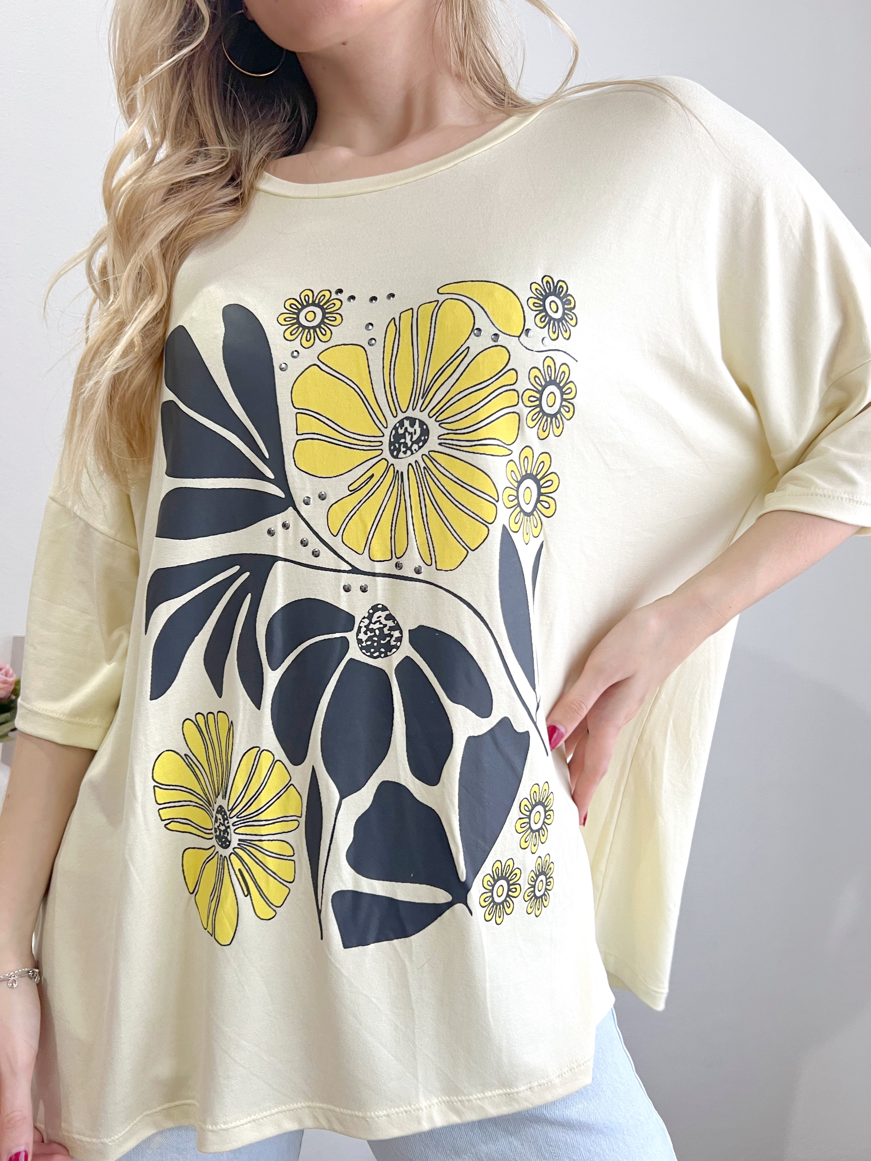 Remeron estampado y tachas MARGOT