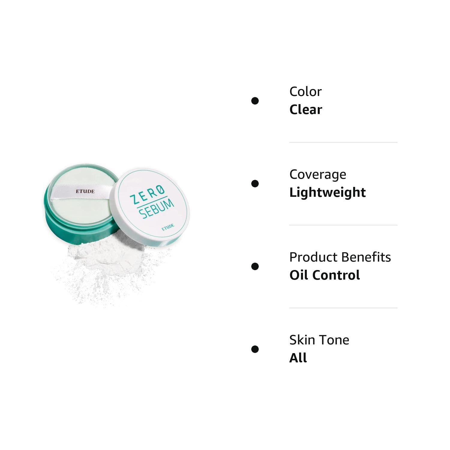 ETUDE Zero Sebum Drying Powder - matizuojanti pudra