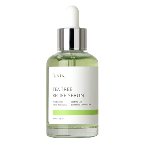 iUNIK Tea Tree Relief Serum - raminamasis veido serumas