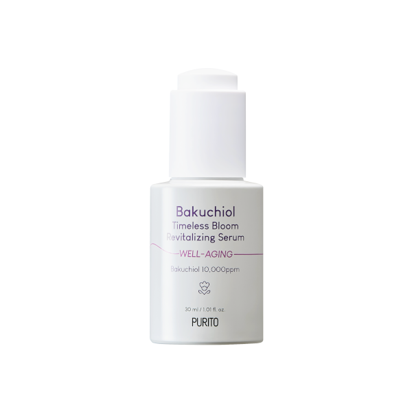 PURITO Bakuchiol Timeless Bloom Revitalizing Serum - jauninamasis veido serumas