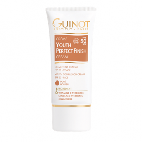 GUINOT Youth Perfect Finish Cream Golden - jauninamasis veido kremas su spalva SPF50, auksinio atspalvio