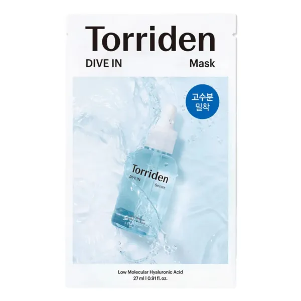 Torriden DIVE-IN Low Molecule Hyaluronic Acid Mask - lakštinė veido kaukė