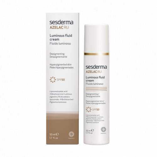 SESDERMA Azelac Ru Luminous Fluid Cream - šviesinantis kreminis fluidas