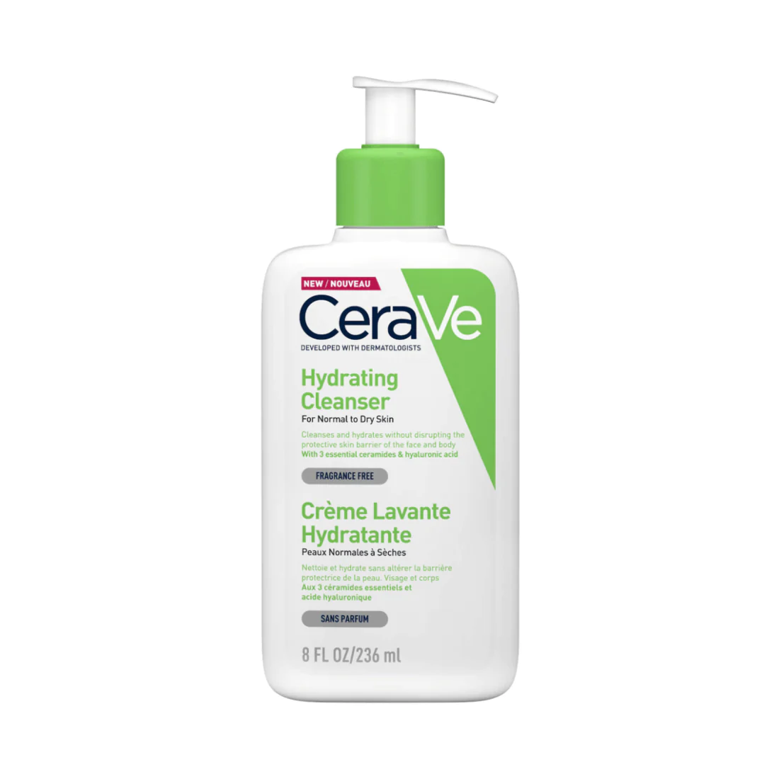 CERAVE hydrating cleanser - veido ir kūno prausiklis