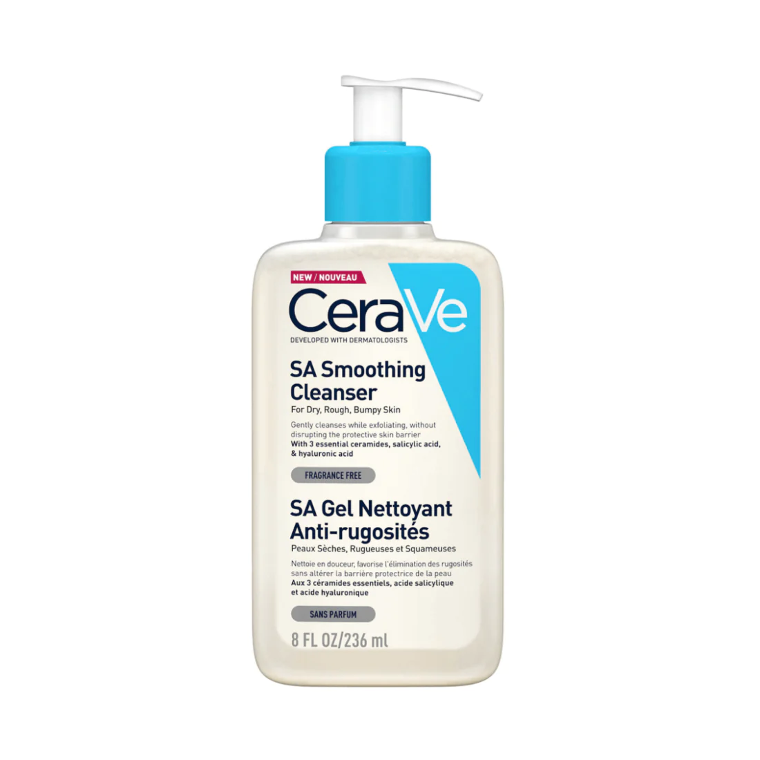 CERAVE Sa Smoothing Cleanser - veido prausiklis probleminei odai