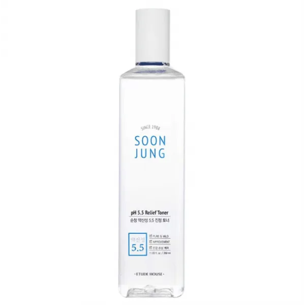 ETUDE Soon Jung pH 5.5 Relief Toner - raminantis veido tonikas