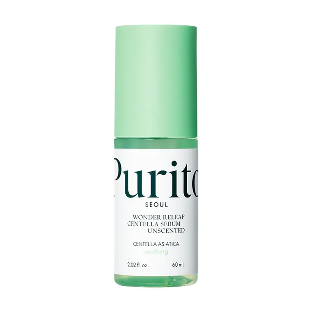 PURITO Wonder Releaf Centella Unscented Serum - veido serumas su centele
