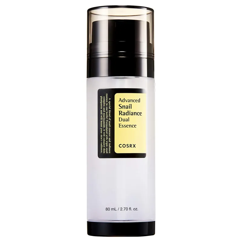 COSRX Advanced Snail Radiance Dual Essence - esencija su sraigių mucinu
